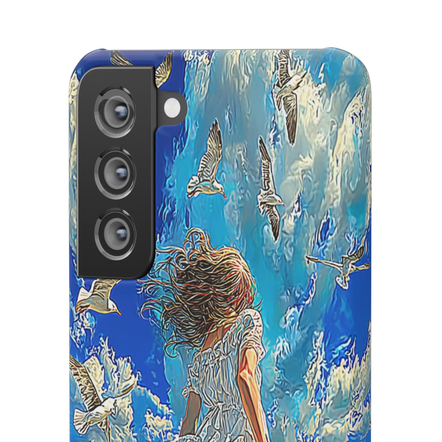 Dreamy Seaside Snap Case, Ocean Waves Phone Cover, Summer Vibe Gift, Cute Aesthetic Accessory, Beach Lover Case