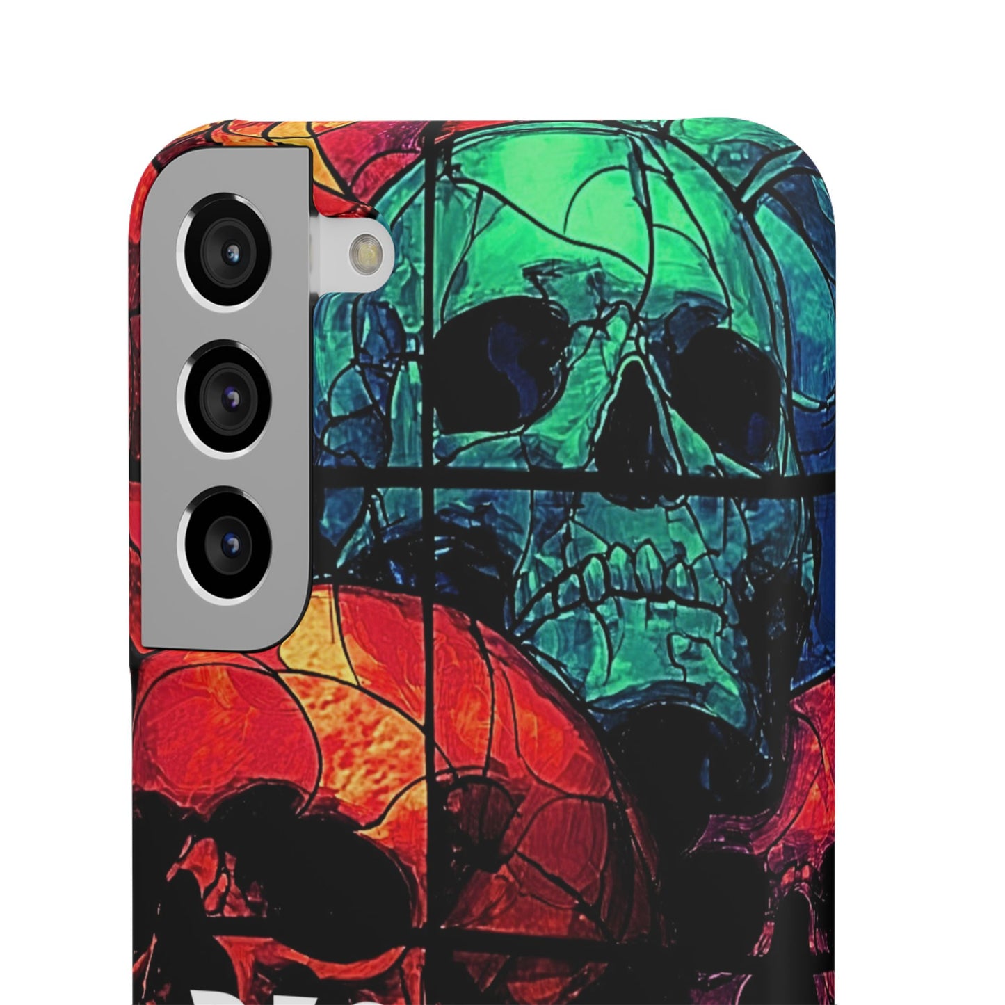 Halloween Custom Requiem Skull Snap Case Phone Cover for iPhone and Samsung