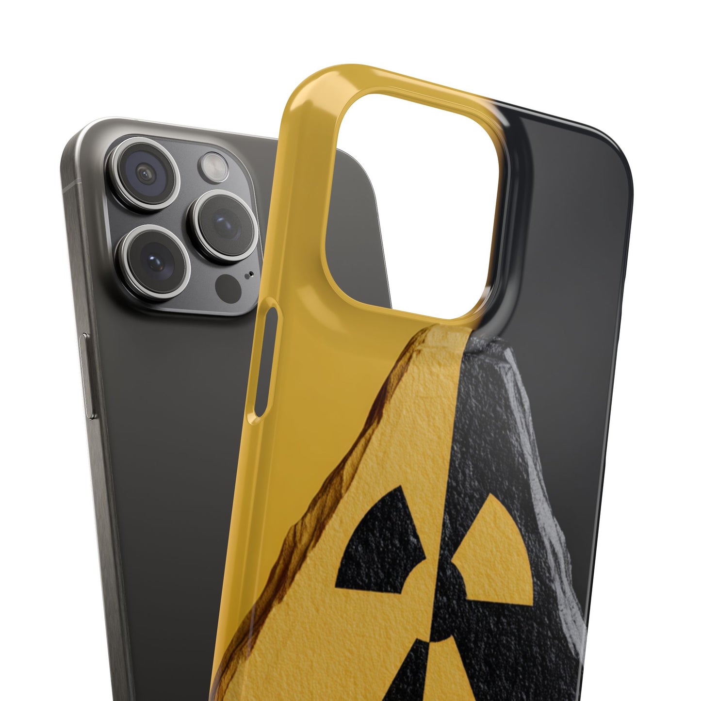 Bold Graphic Snap Case, Radiation Symbol Phone Cover, Trendy Phone Accessory, Unique Gift for Tech Lovers, Stylish Mobile Case