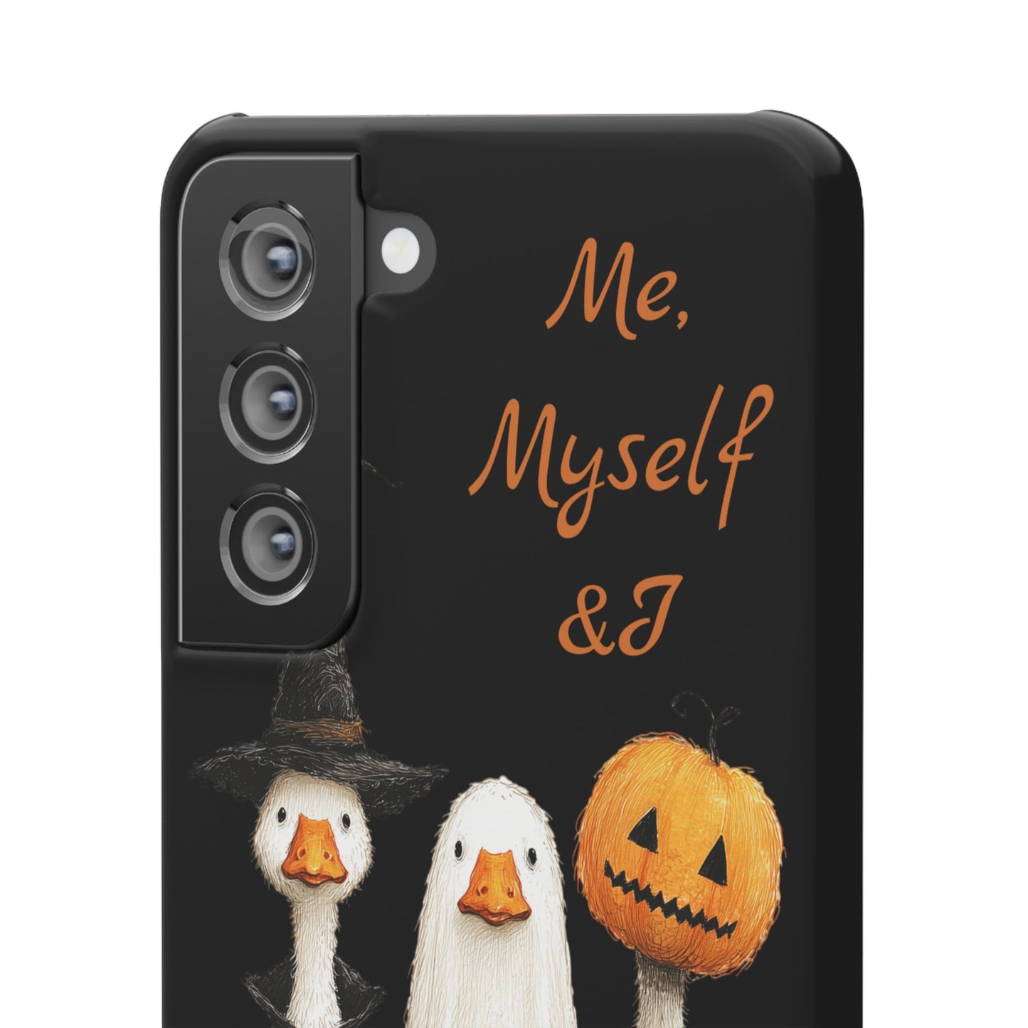 Halloween Goose Snap Case, Funny Goose Phone Case, Fall Accessories, Cute Halloween Gift, Me Myself & I Design