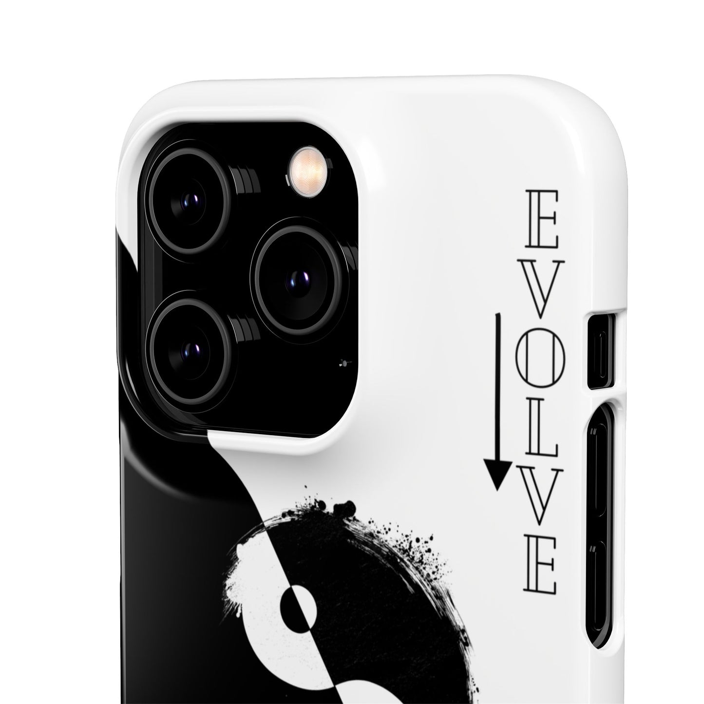 Yin Yang Evolve Black and White Snap Case Cover for iPhone and Samsung