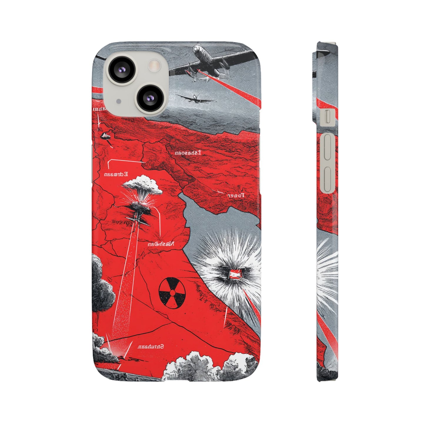 Bold Graphic Snap Case with Dramatic Design, Unique Phone Cover, Artistic Protection for iPhone, Trendy Gadget Gift, Edgy Tech Accessory