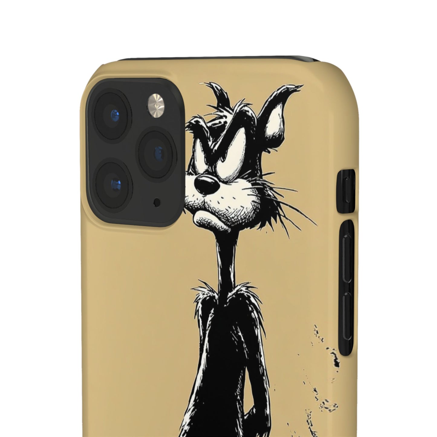 Whimsical Cartoon Snap Case, Fun Phone Cover, Unique Gift for Cat Lovers, Vibrant Art Case, Ideal for Birthdays