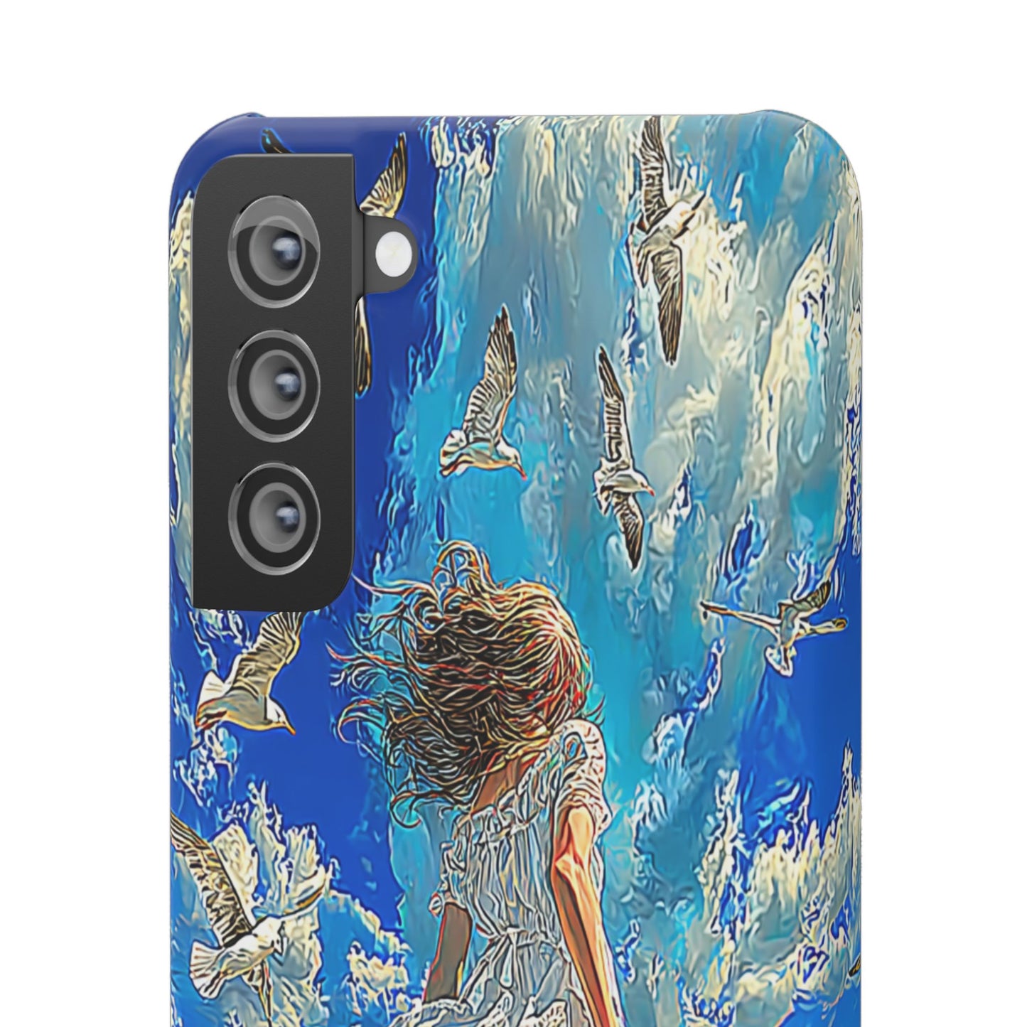 Dreamy Seaside Snap Case, Ocean Waves Phone Cover, Summer Vibe Gift, Cute Aesthetic Accessory, Beach Lover Case