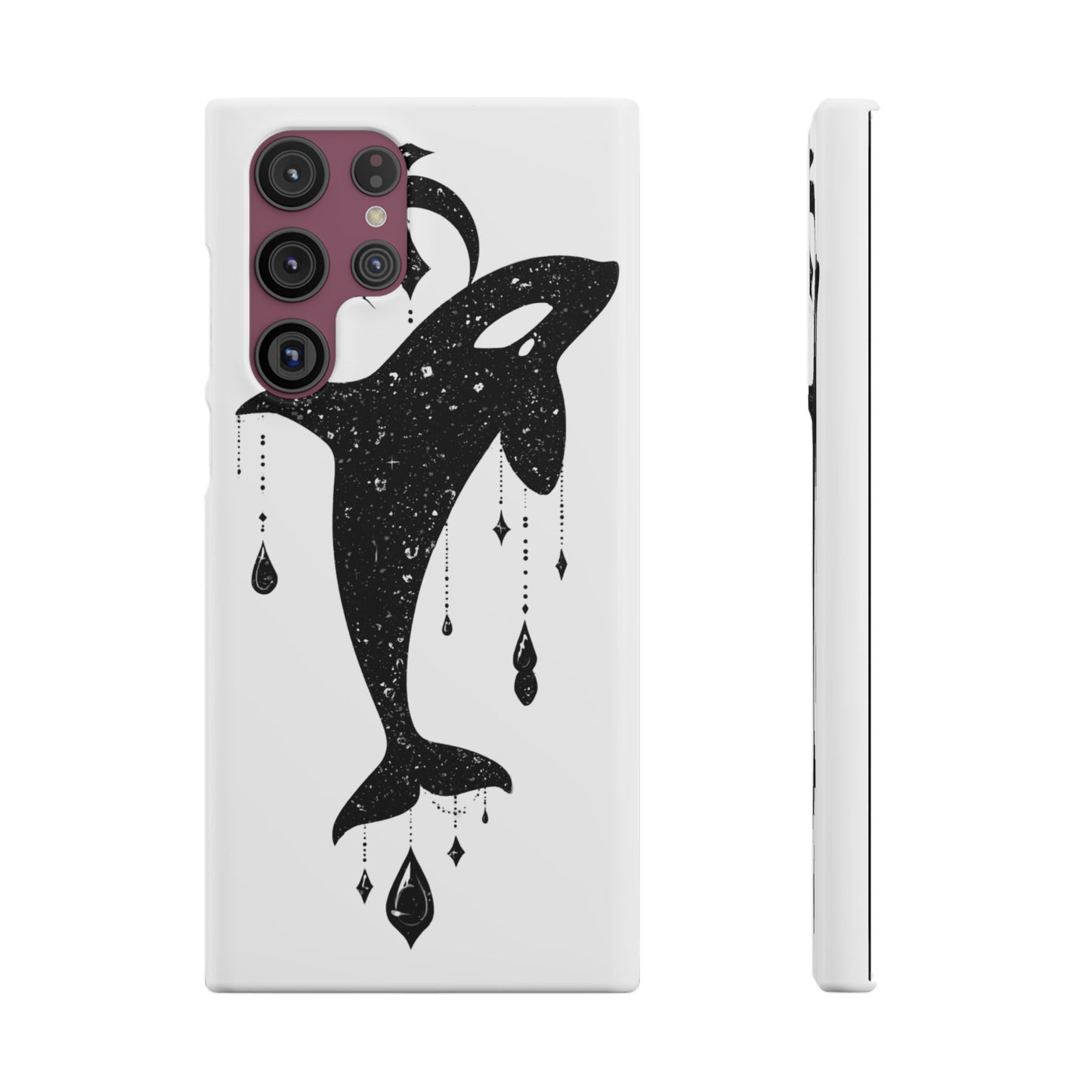 Celestial Orca Snap Case | Phone Cover, Whale Lover Gift, Cosmic Decor, Unique Art, Ocean Vibe