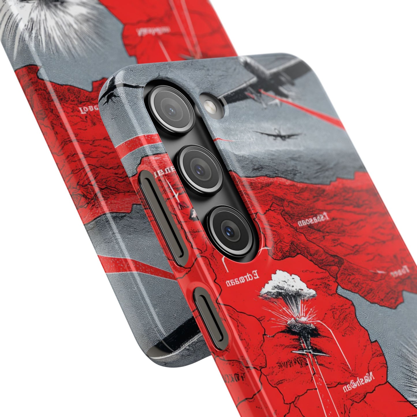 Bold Graphic Snap Case with Dramatic Design, Unique Phone Cover, Artistic Protection for iPhone, Trendy Gadget Gift, Edgy Tech Accessory