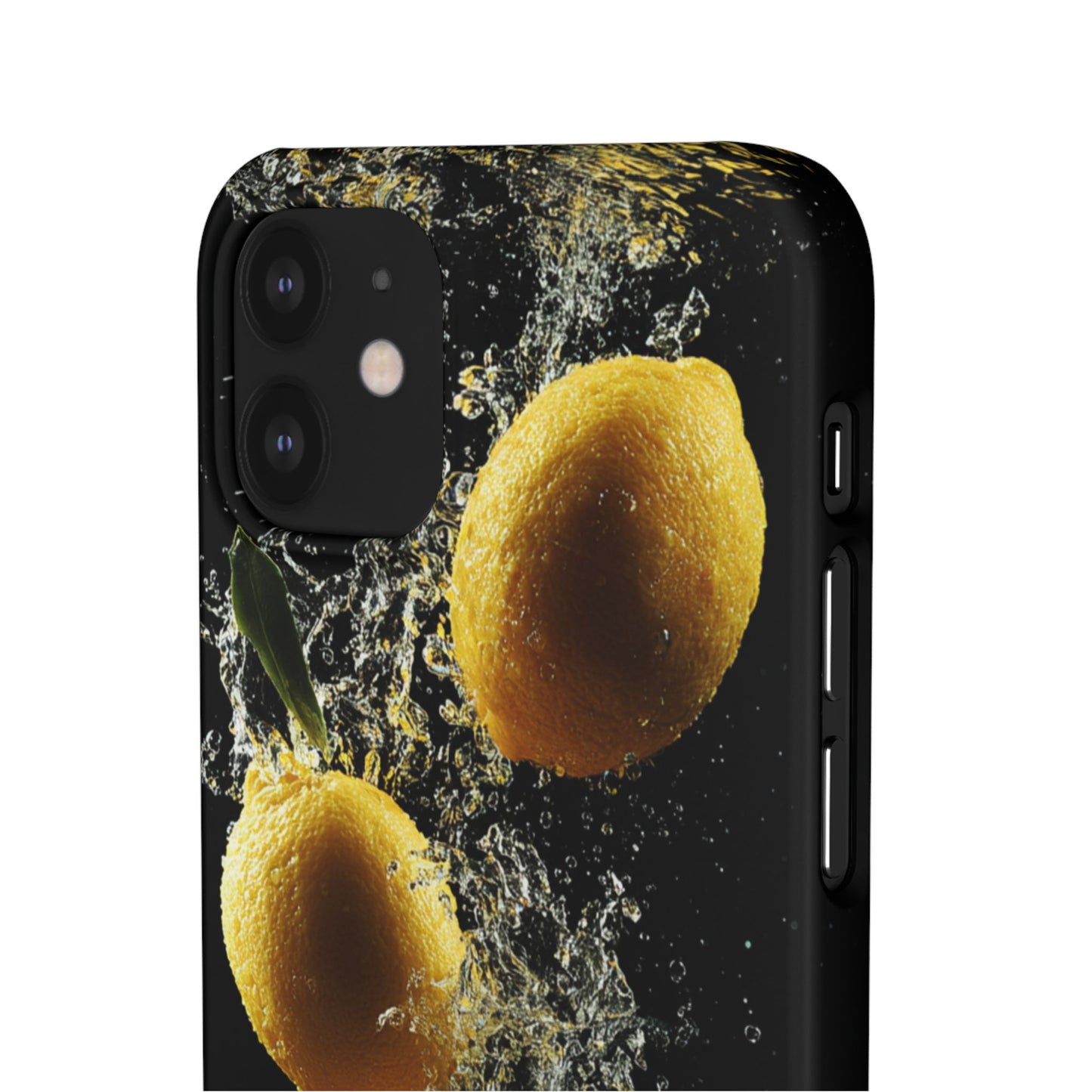 Lemon Splash Phone Case - Vibrant Snap Case, Fruit Lover Gift, Summer Vibes, Kitchen Decor, Unique Phone Accessories