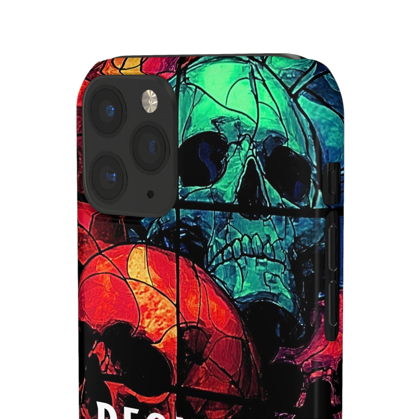 Halloween Custom Requiem Skull Snap Case Phone Cover for iPhone and Samsung
