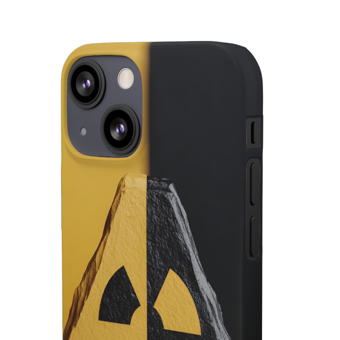 Bold Graphic Snap Case, Radiation Symbol Phone Cover, Trendy Phone Accessory, Unique Gift for Tech Lovers, Stylish Mobile Case