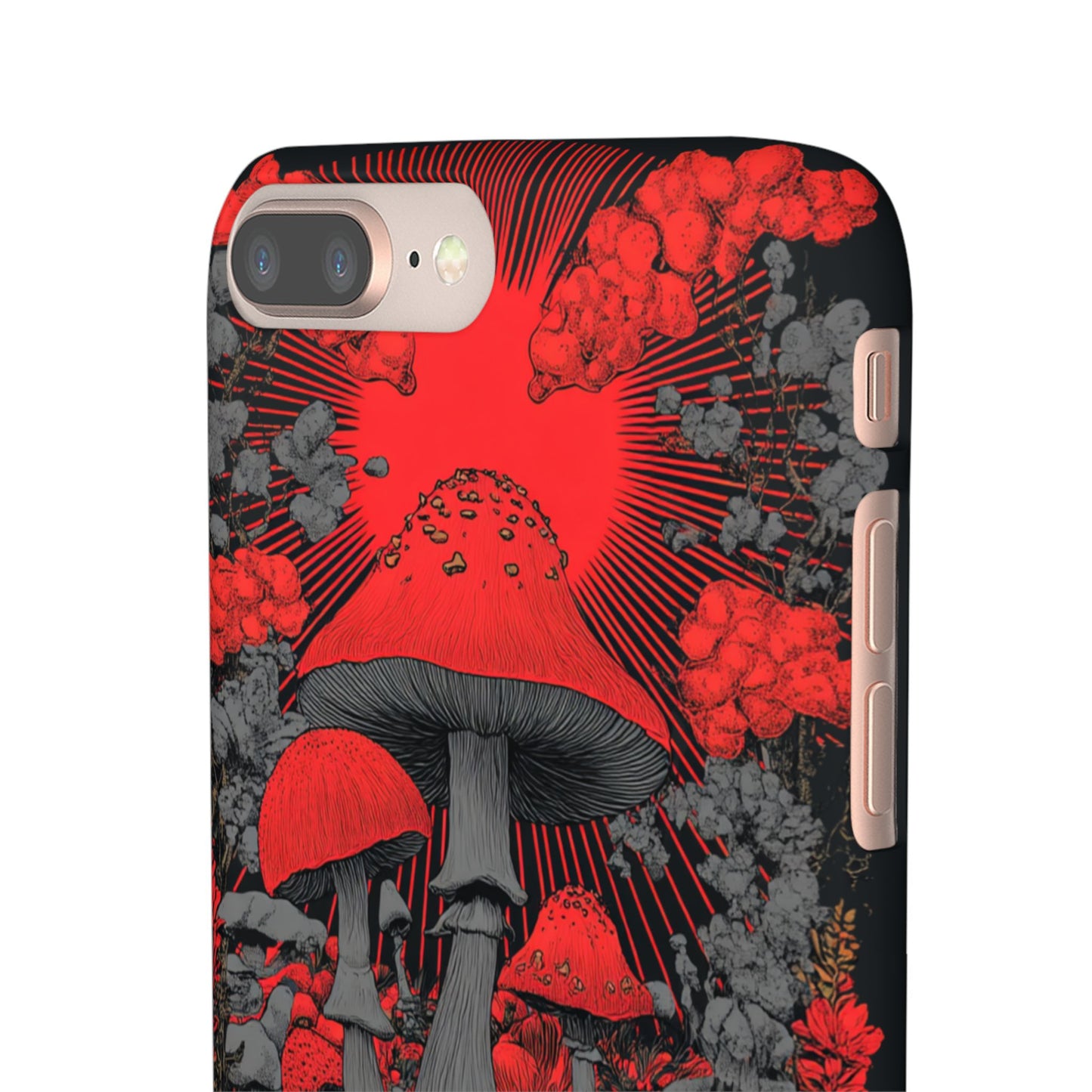 Fantasy Mushroom Snap Case Custom Phone Cover for iPhone and Samsung Mate and Glossy Avvialable