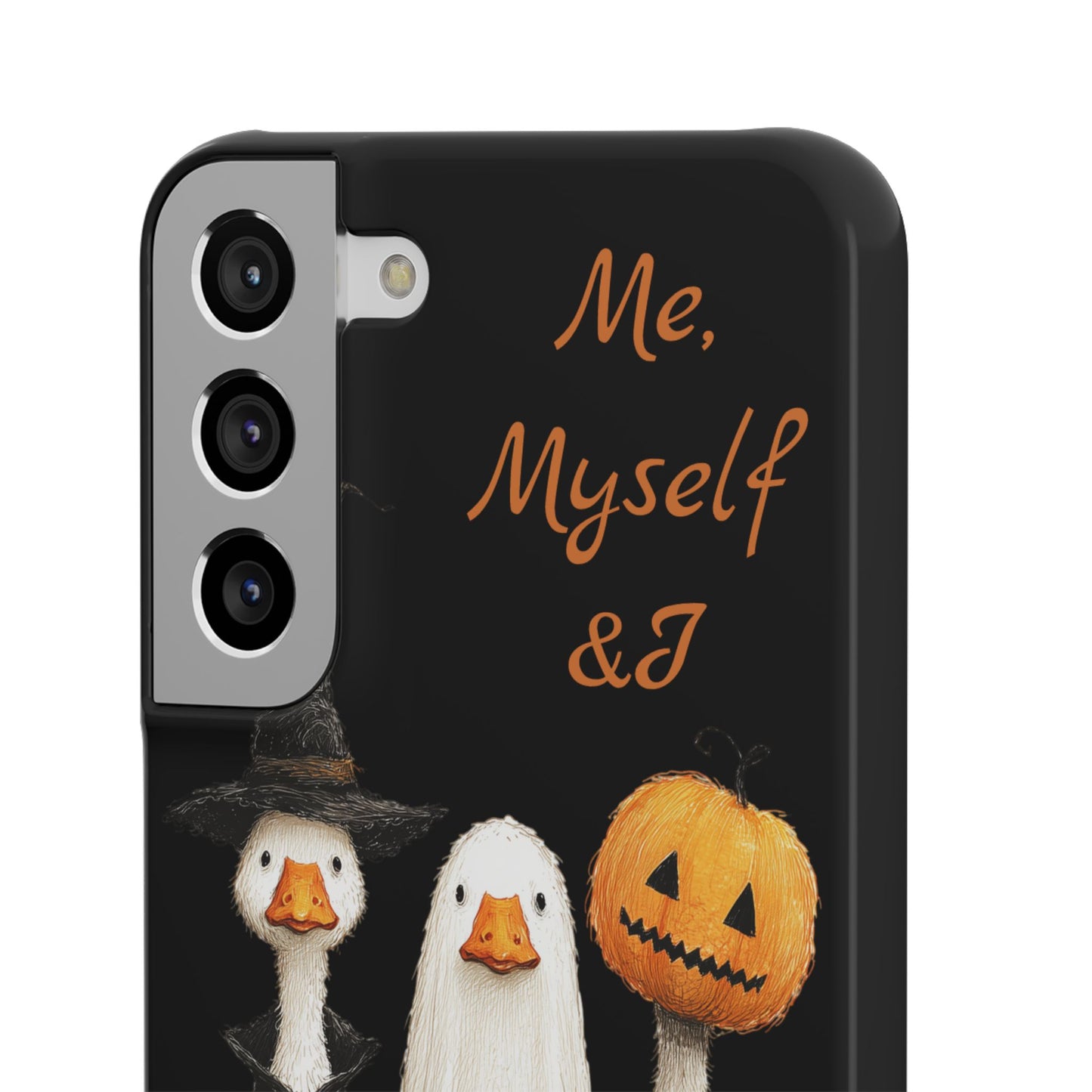 Halloween Goose Snap Case, Funny Goose Phone Case, Fall Accessories, Cute Halloween Gift, Me Myself & I Design