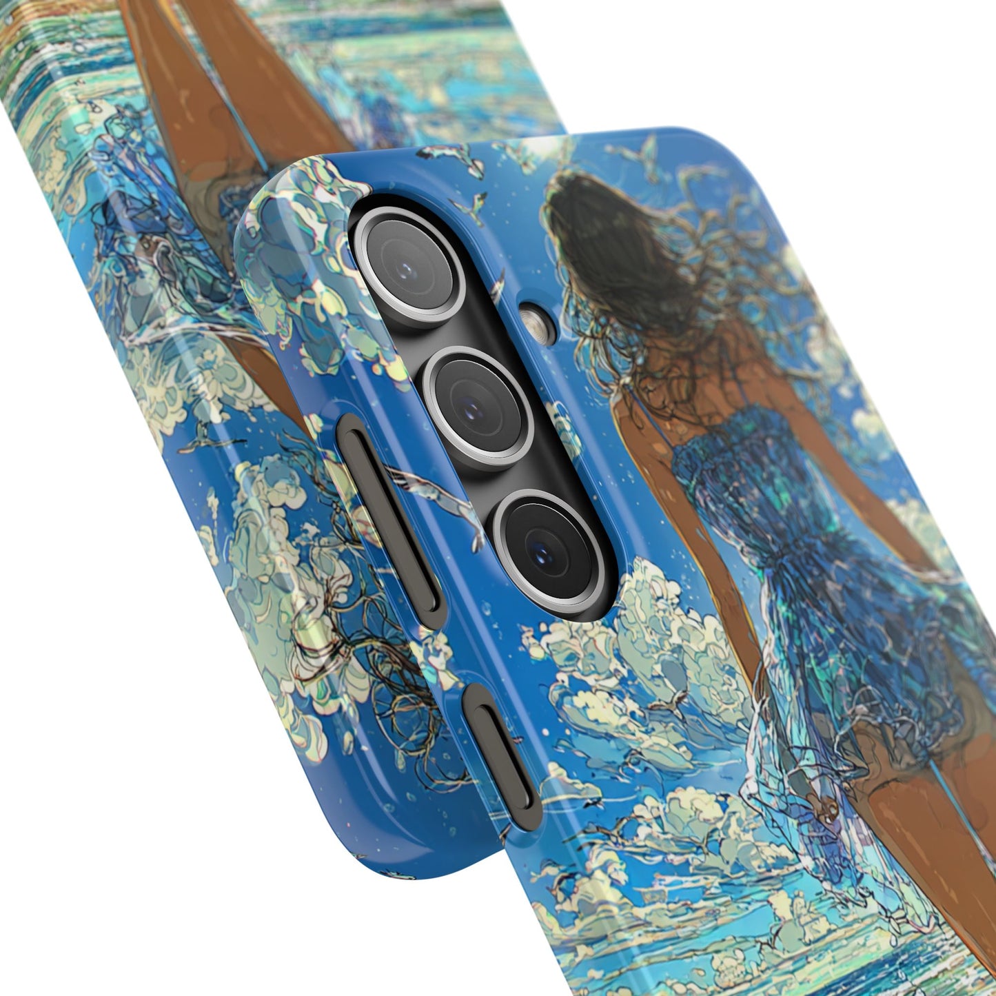 Summer Breeze Snap Case, Ocean Art Phone Cover, Beach Vibes Cell Case, Gift for Her, Custom Phone Accessory