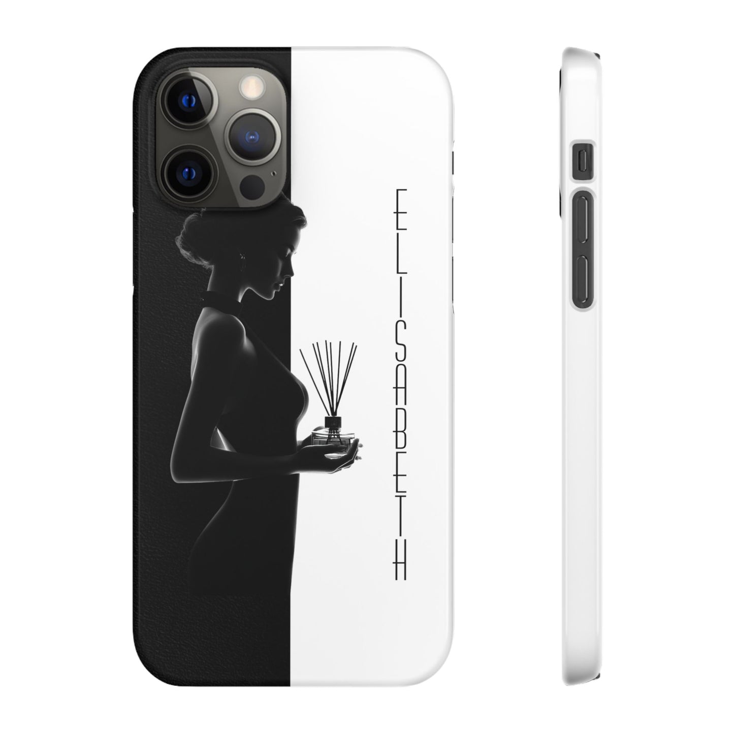 Custom Black and White Snap Case for Women Phone Cover for iPhone and Samsung