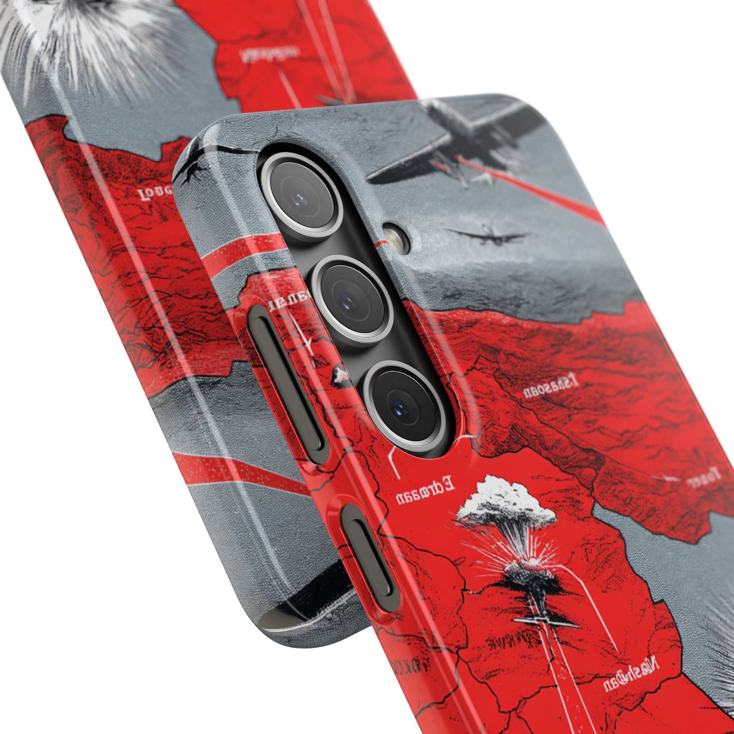Bold Graphic Snap Case with Dramatic Design, Unique Phone Cover, Artistic Protection for iPhone, Trendy Gadget Gift, Edgy Tech Accessory