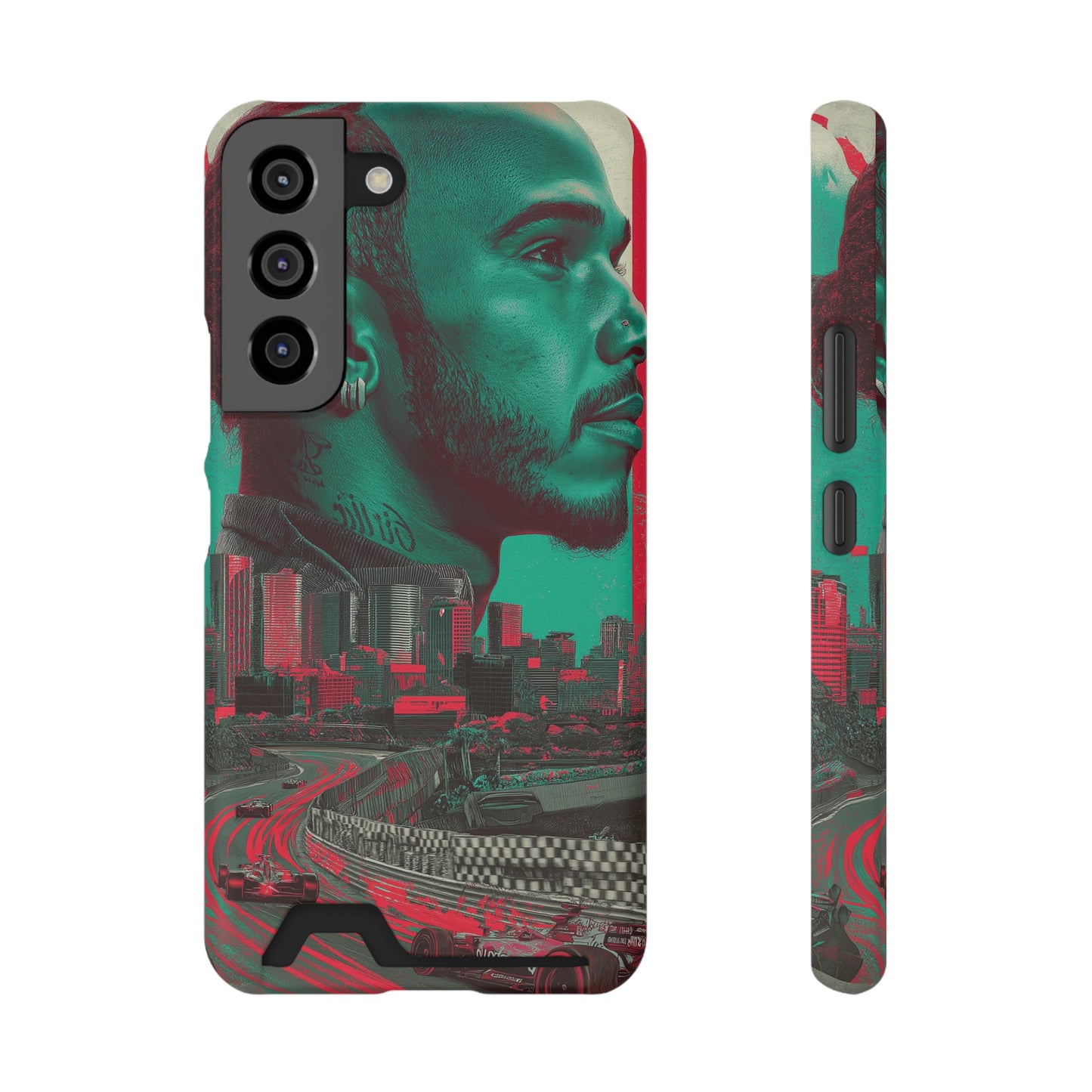 Racing Phone Case, Card Holder Case, Sports Phone Cover, Gift for Car Enthusiasts, Personalized Cell Phone Protector