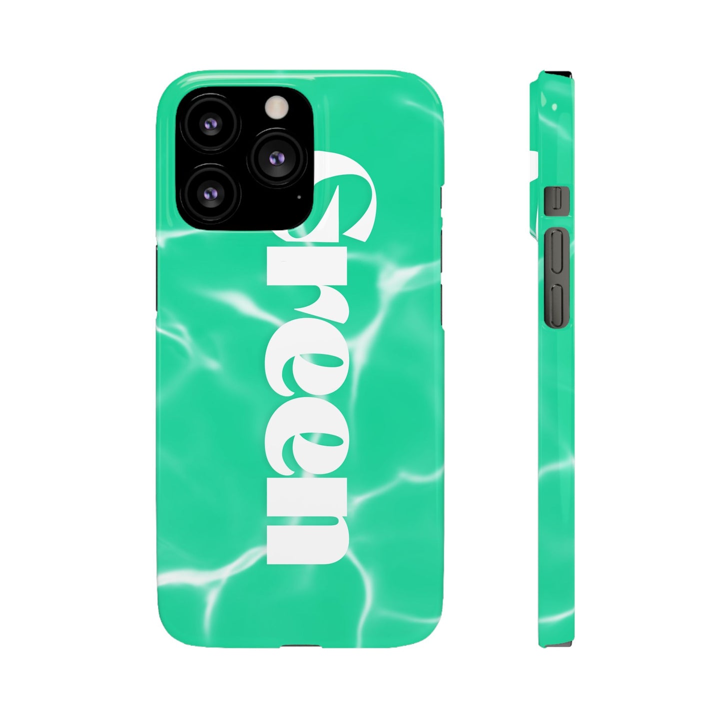 Aqua Pool Vibe Snap Case, Tropical Phone Cover, Summer Accessory, Trendy Gift for Friends, Beach Lover's Essential