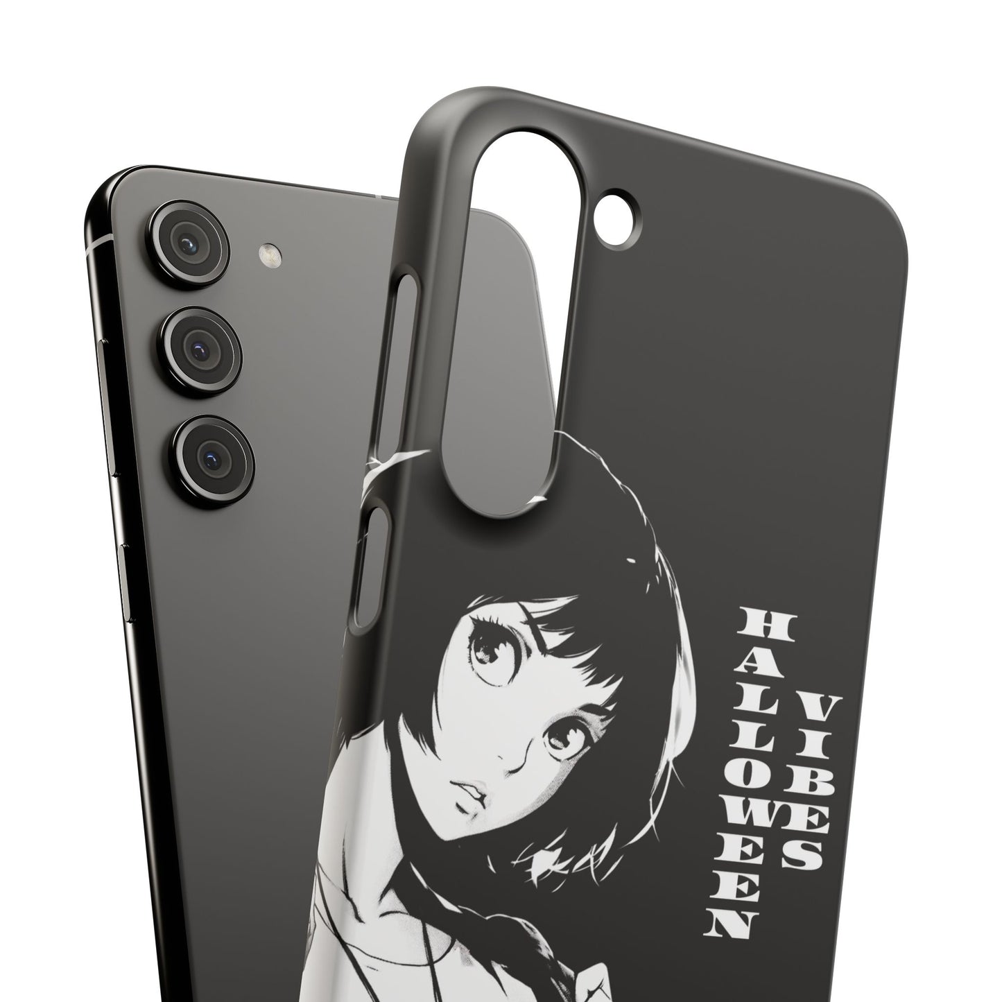 Halloween Vibes Snap Case Black and White Protective Phone Cover for iPhone and Samsung