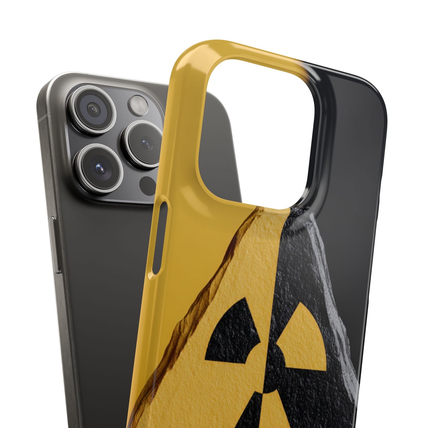 Bold Graphic Snap Case, Radiation Symbol Phone Cover, Trendy Phone Accessory, Unique Gift for Tech Lovers, Stylish Mobile Case