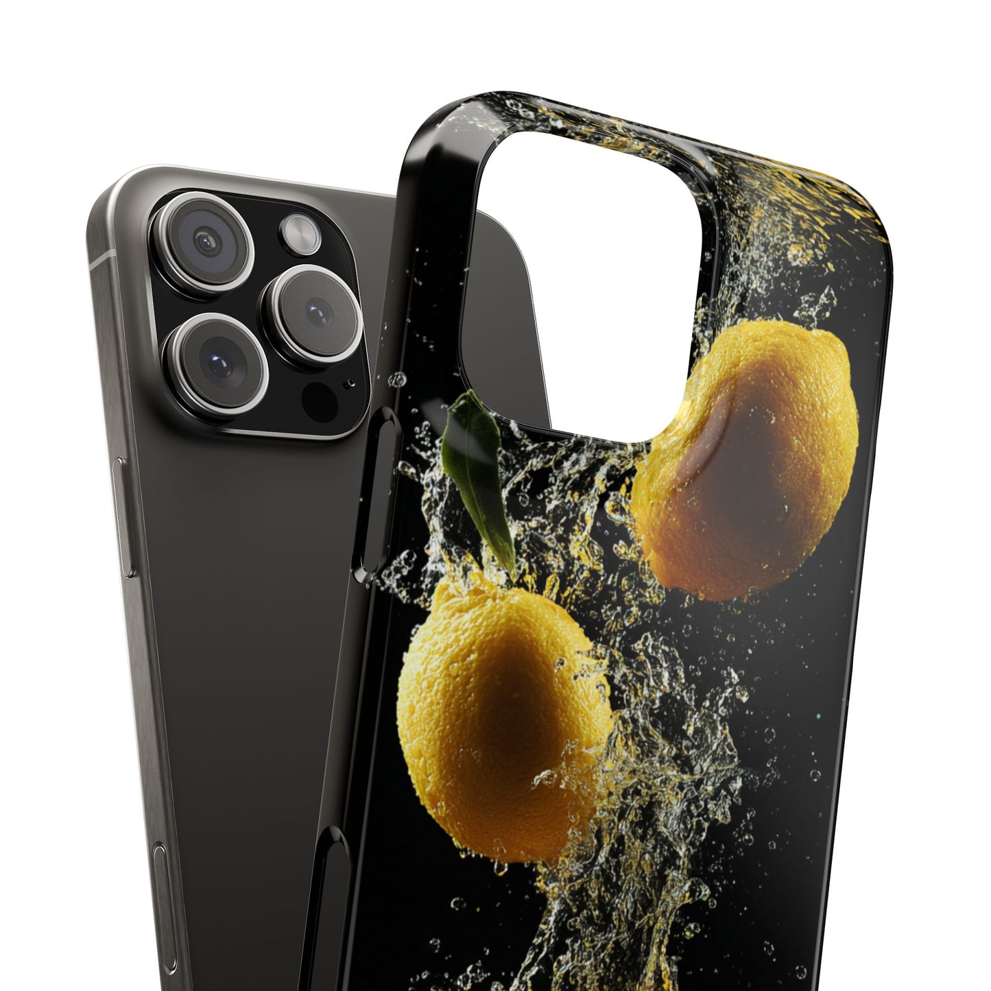 Lemon Splash Phone Case - Vibrant Snap Case, Fruit Lover Gift, Summer Vibes, Kitchen Decor, Unique Phone Accessories