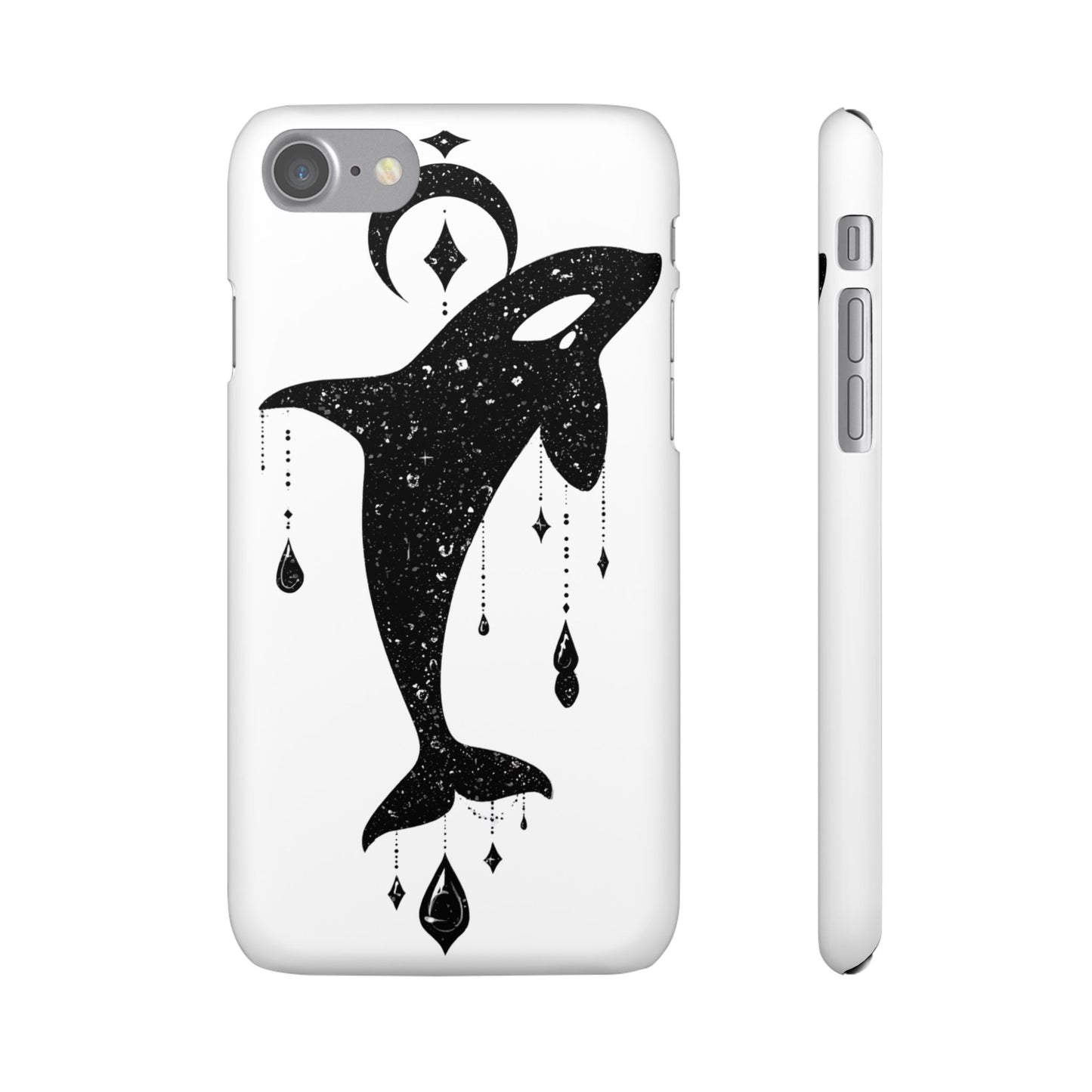 Celestial Orca Snap Case | Phone Cover, Whale Lover Gift, Cosmic Decor, Unique Art, Ocean Vibe