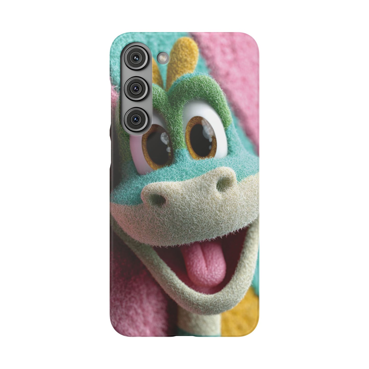 Fun Dino Snap Case for Kids | Cute Phone Cover | Colorful Mobile Accessory | Birthday Gift | Child's Tech Style