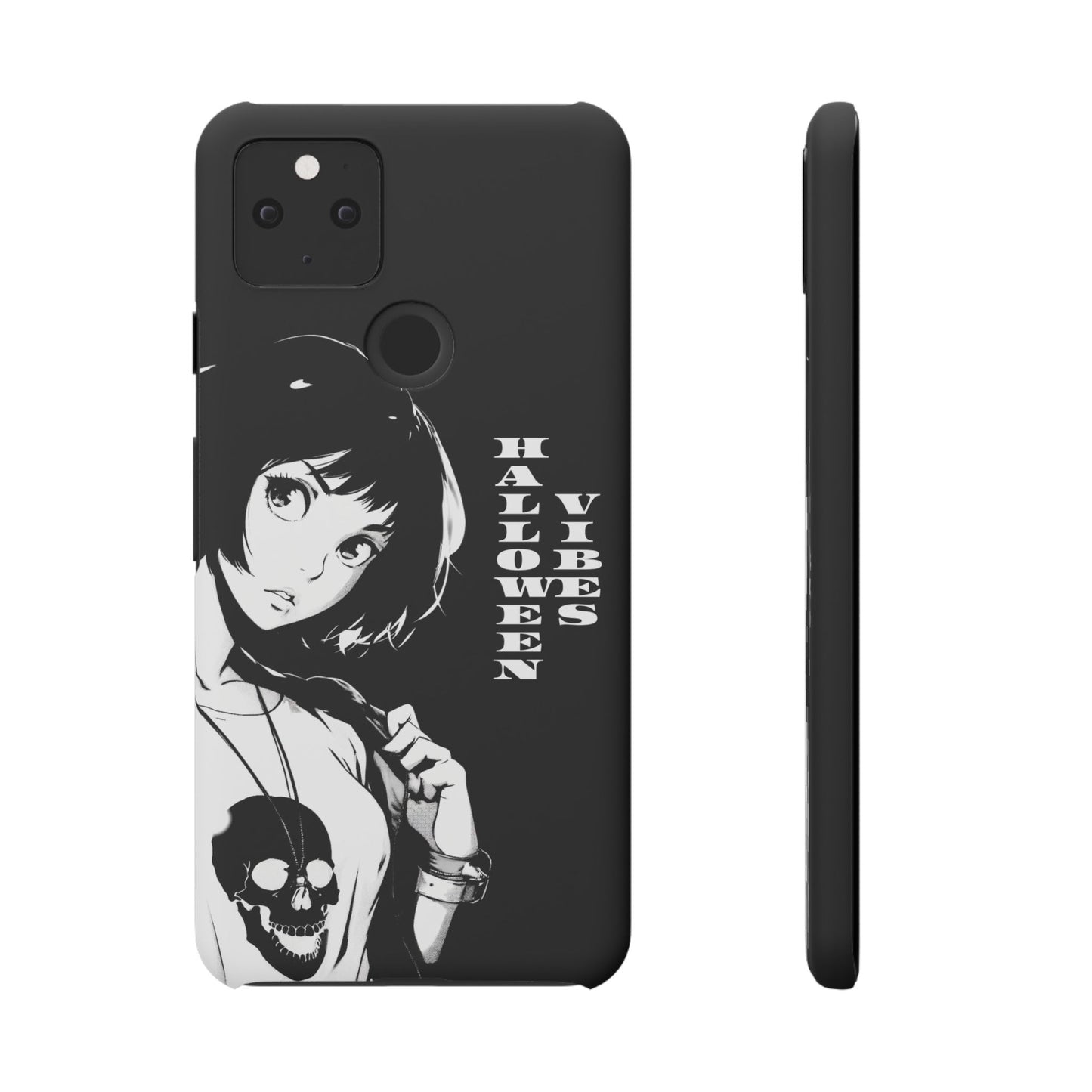 Halloween Vibes Snap Case Black and White Protective Phone Cover for iPhone and Samsung