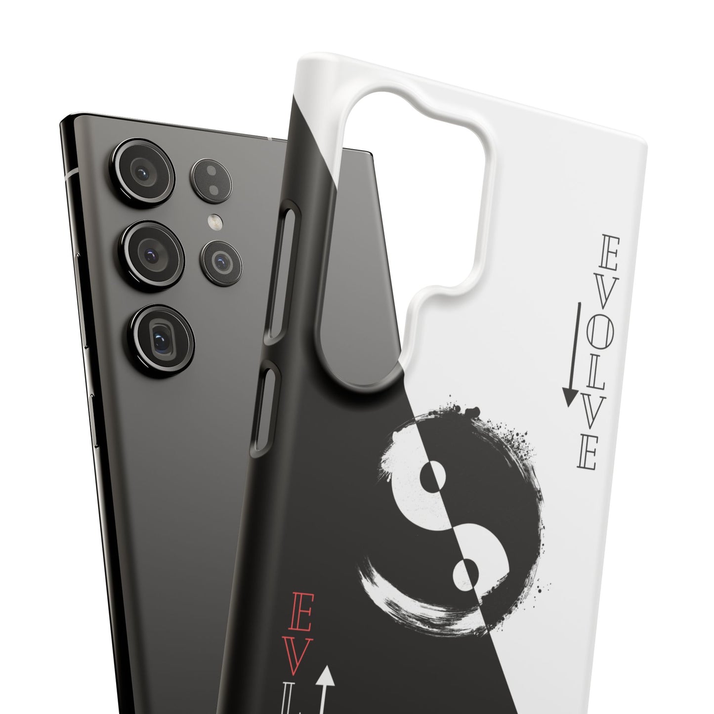 Yin Yang Evolve Black and White Snap Case Cover for iPhone and Samsung