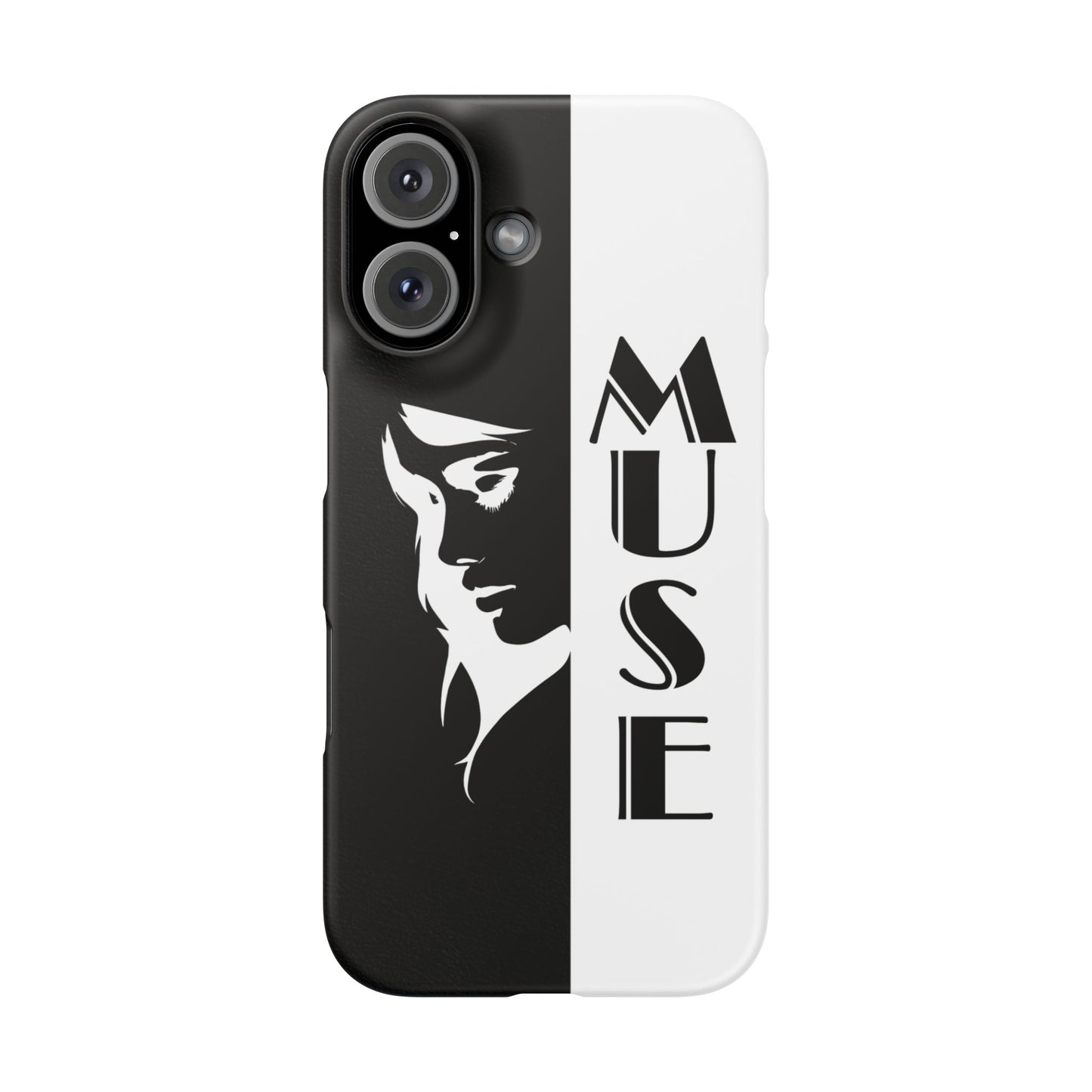 Black And White Bold Muse Snap Case Cover for iPhone and Samsung