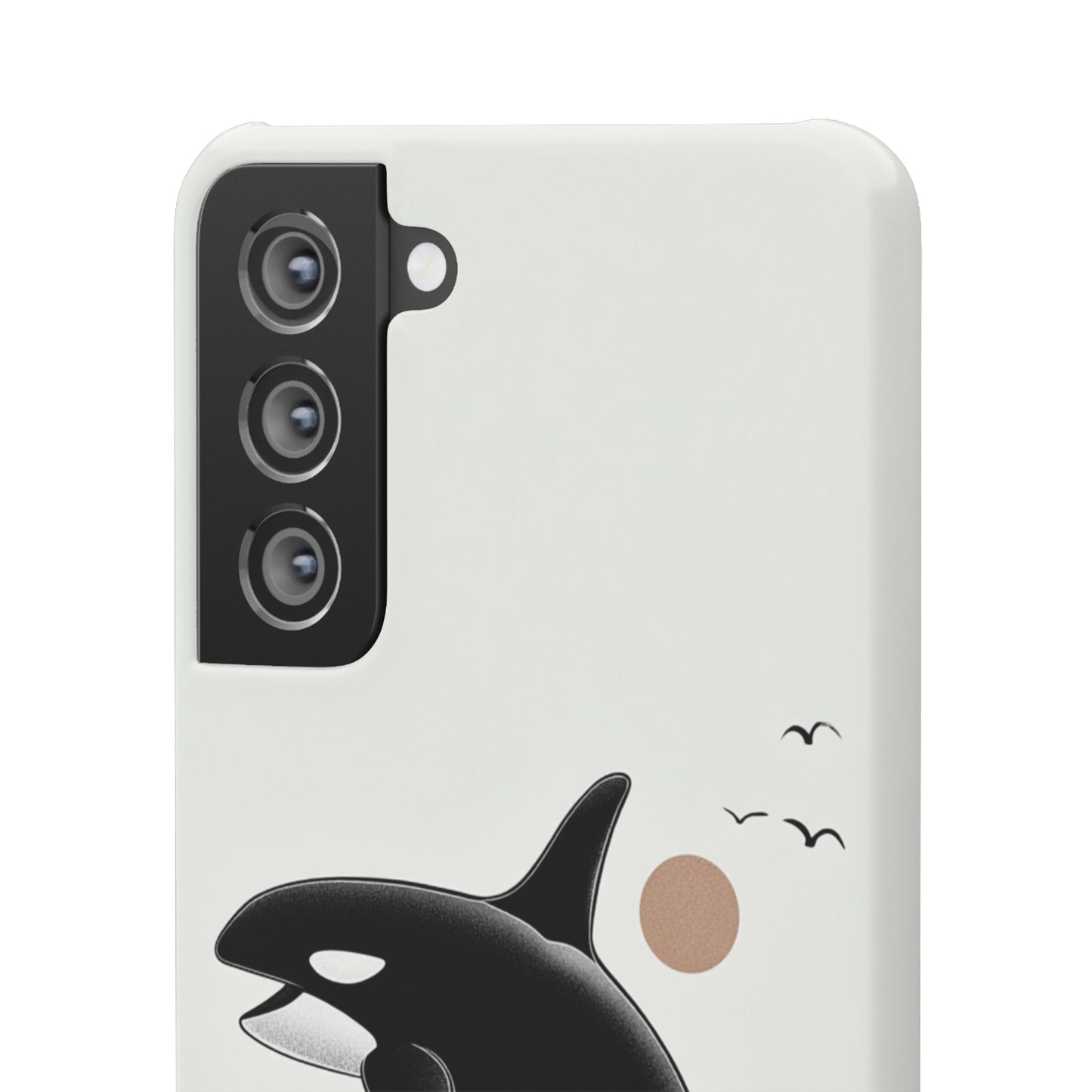 Whale Splash Phone Case | Ocean Lover Gift, Marine Art, Snap Cases, Cute Whale Design, Custom Phone Accessories