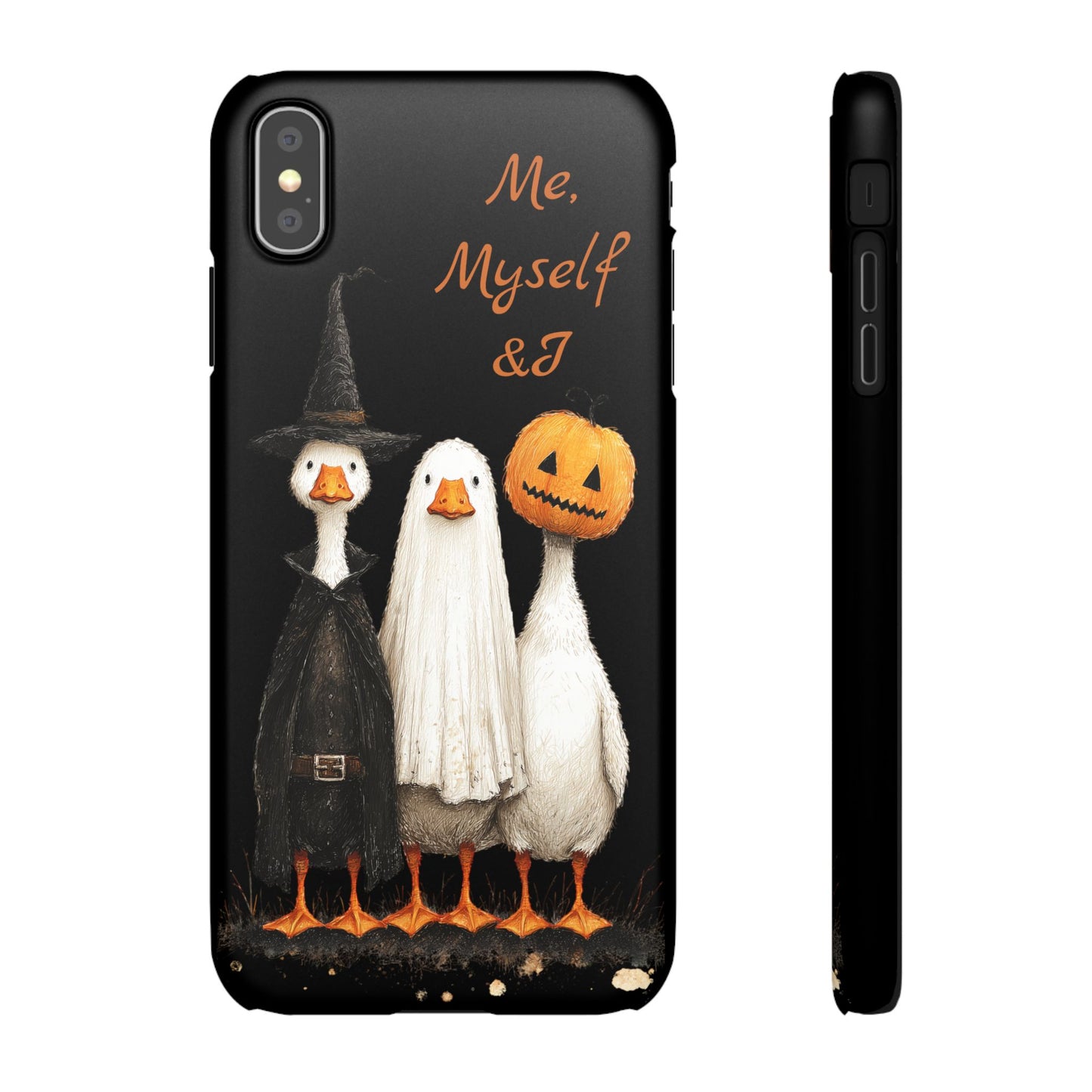 Halloween Goose Snap Case, Funny Goose Phone Case, Fall Accessories, Cute Halloween Gift, Me Myself & I Design