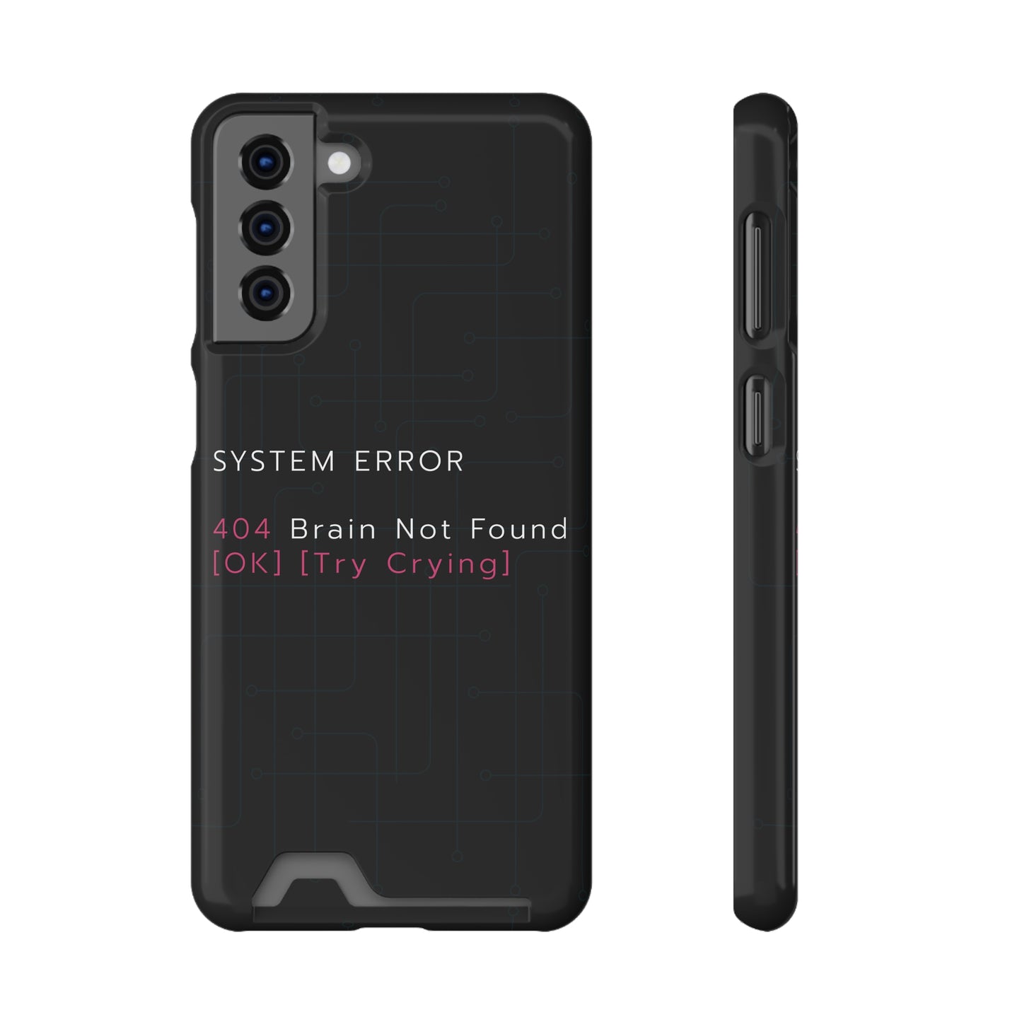 Techy Phone Case with Card Holder, Trendy Gadget Accessory, Cool Gift for Tech Lovers, Phone Protection, Modern Design for Everyday Use
