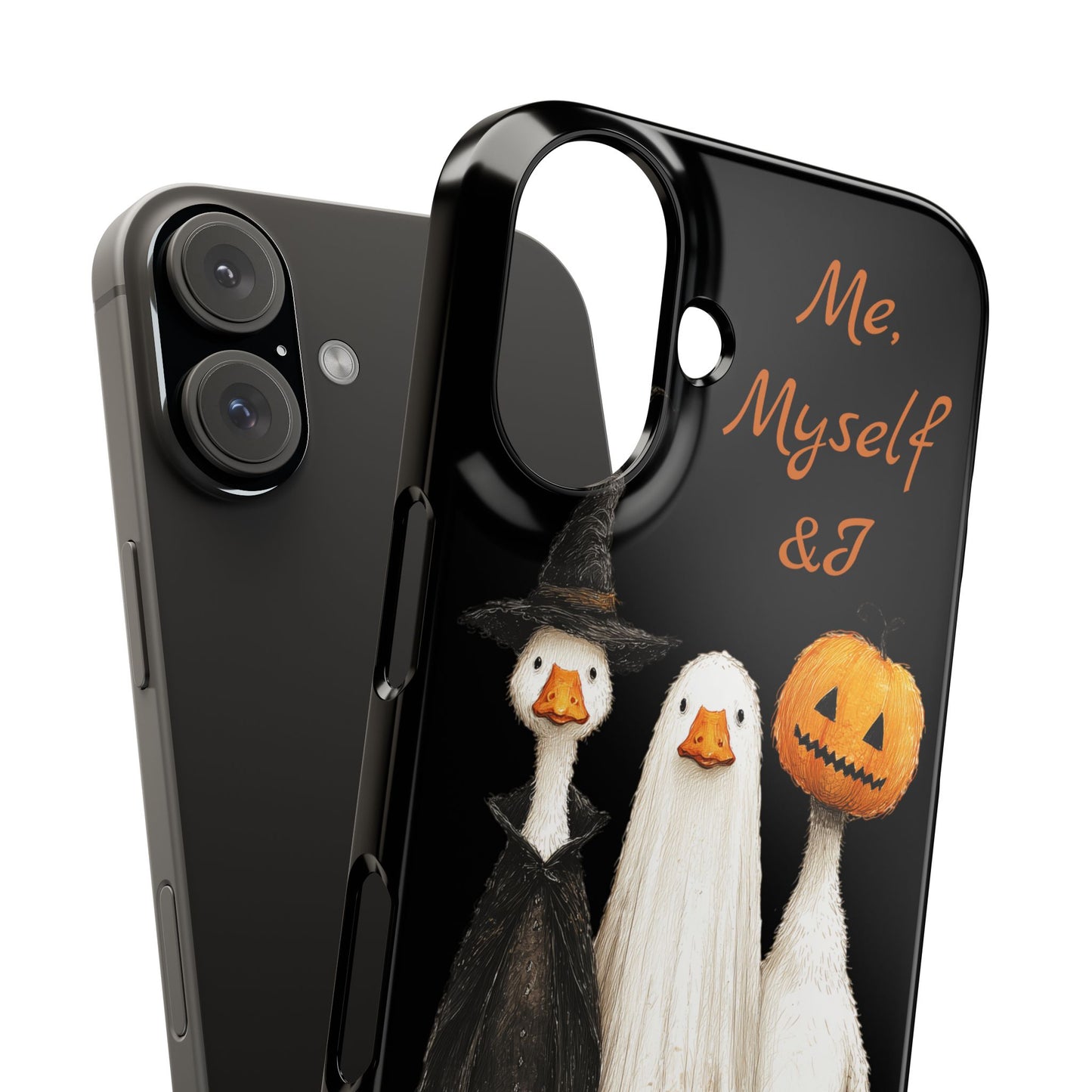Halloween Goose Snap Case, Funny Goose Phone Case, Fall Accessories, Cute Halloween Gift, Me Myself & I Design