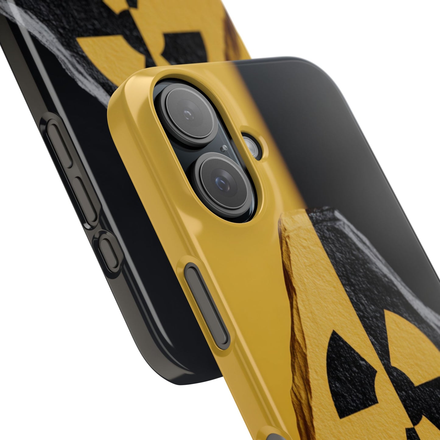 Bold Graphic Snap Case, Radiation Symbol Phone Cover, Trendy Phone Accessory, Unique Gift for Tech Lovers, Stylish Mobile Case