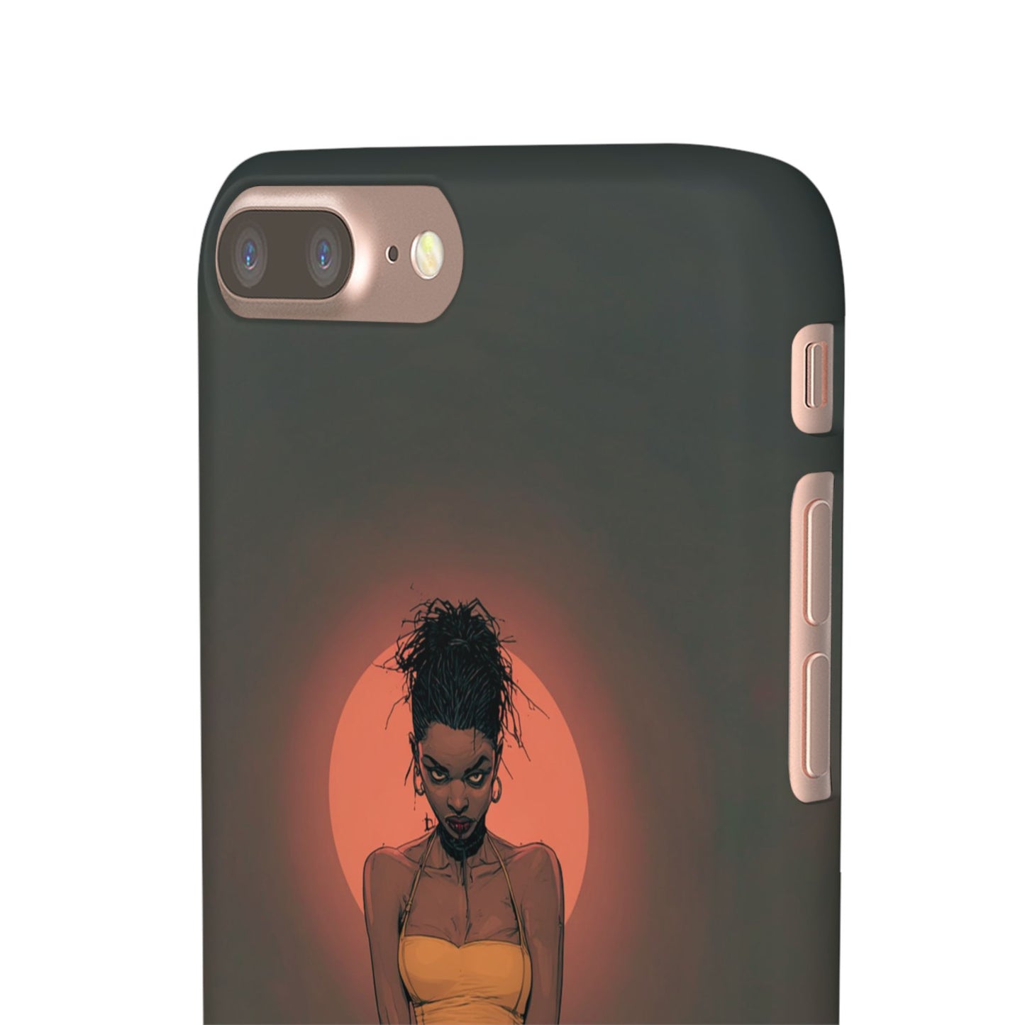 Creepy Vampire Girl Snap Case, Halloween Style iPhone Samsung Cover, Spooky Gothic Phone Accessories, Scary Horror Character Device