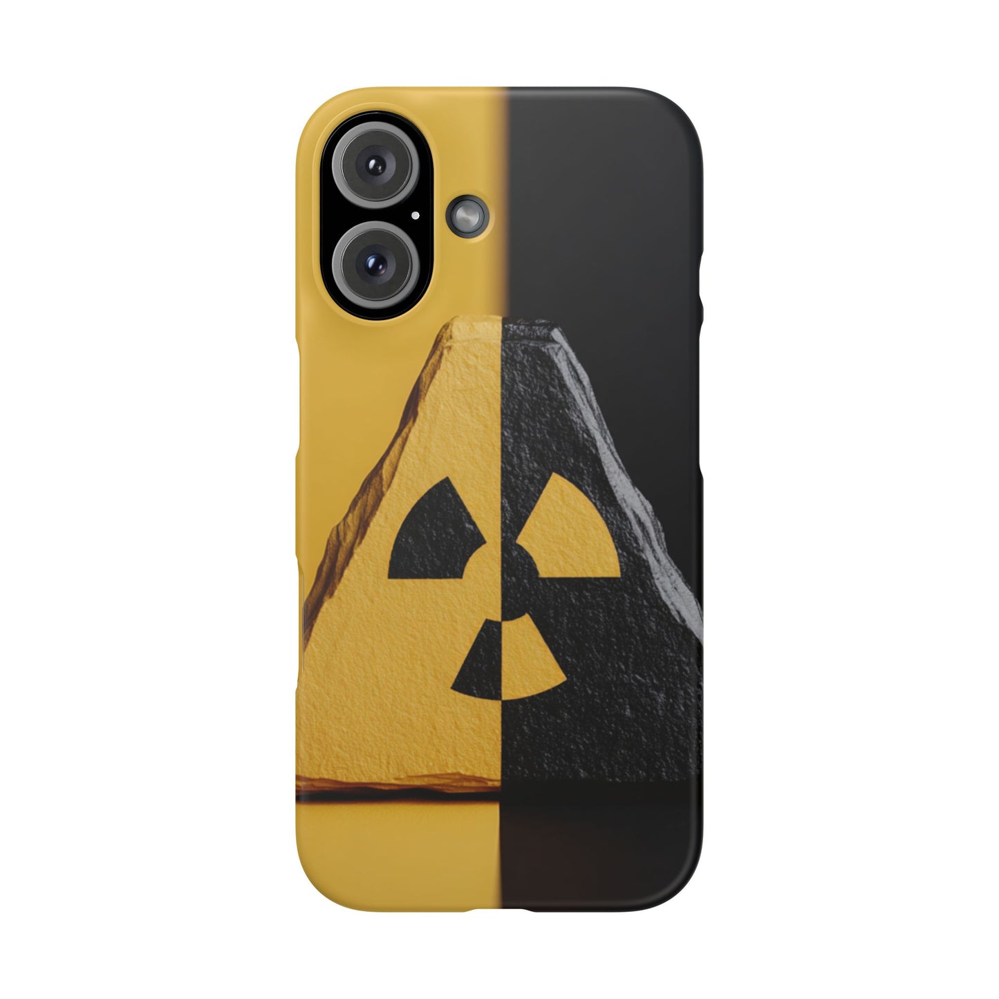 Bold Graphic Snap Case, Radiation Symbol Phone Cover, Trendy Phone Accessory, Unique Gift for Tech Lovers, Stylish Mobile Case