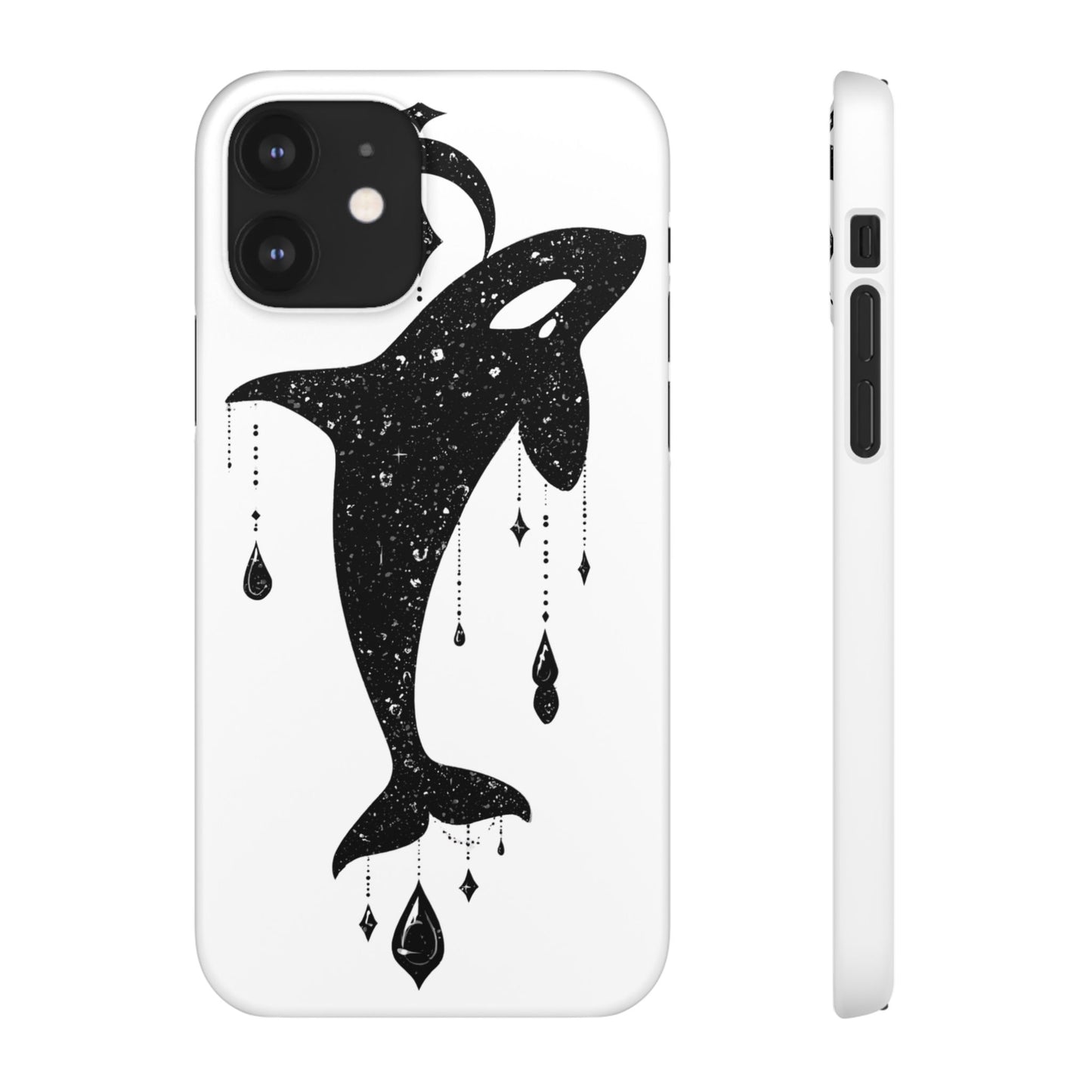 Celestial Orca Snap Case | Phone Cover, Whale Lover Gift, Cosmic Decor, Unique Art, Ocean Vibe