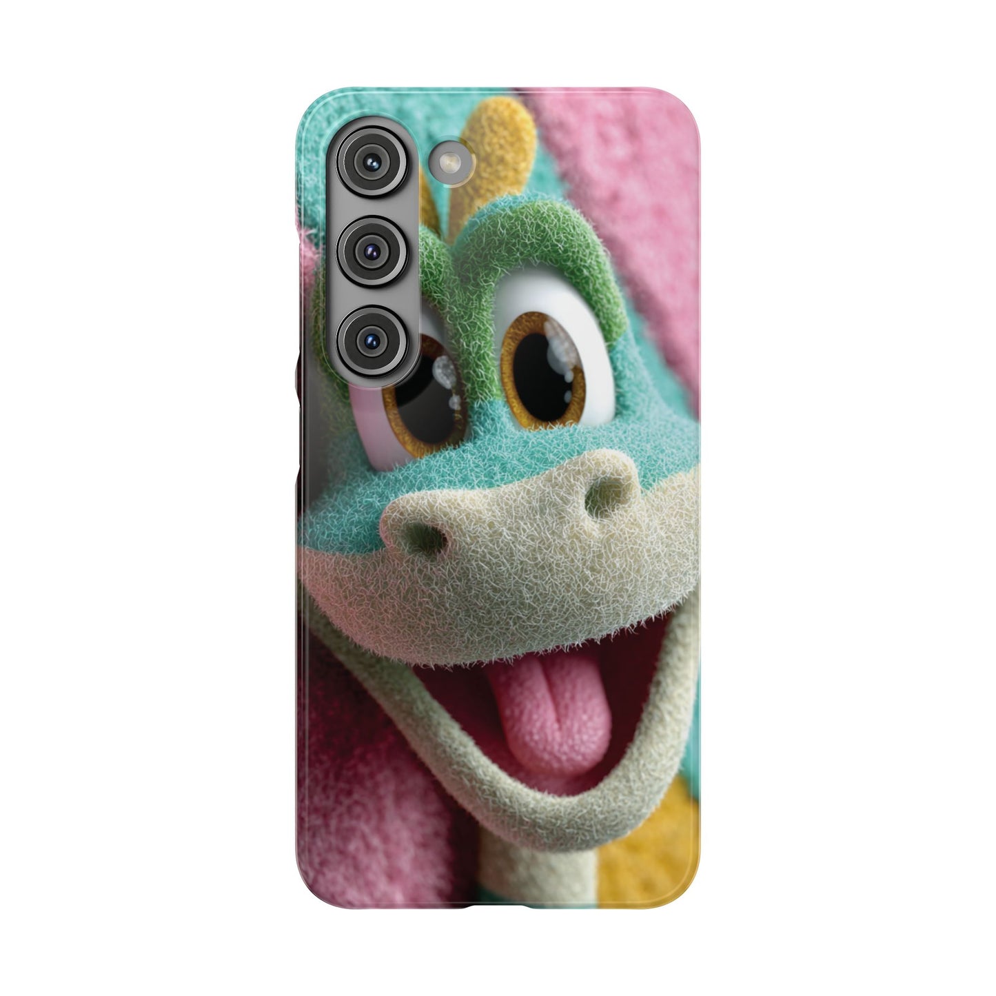 Fun Dino Snap Case for Kids | Cute Phone Cover | Colorful Mobile Accessory | Birthday Gift | Child's Tech Style