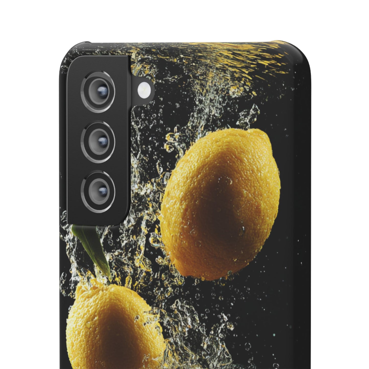 Lemon Splash Phone Case - Vibrant Snap Case, Fruit Lover Gift, Summer Vibes, Kitchen Decor, Unique Phone Accessories