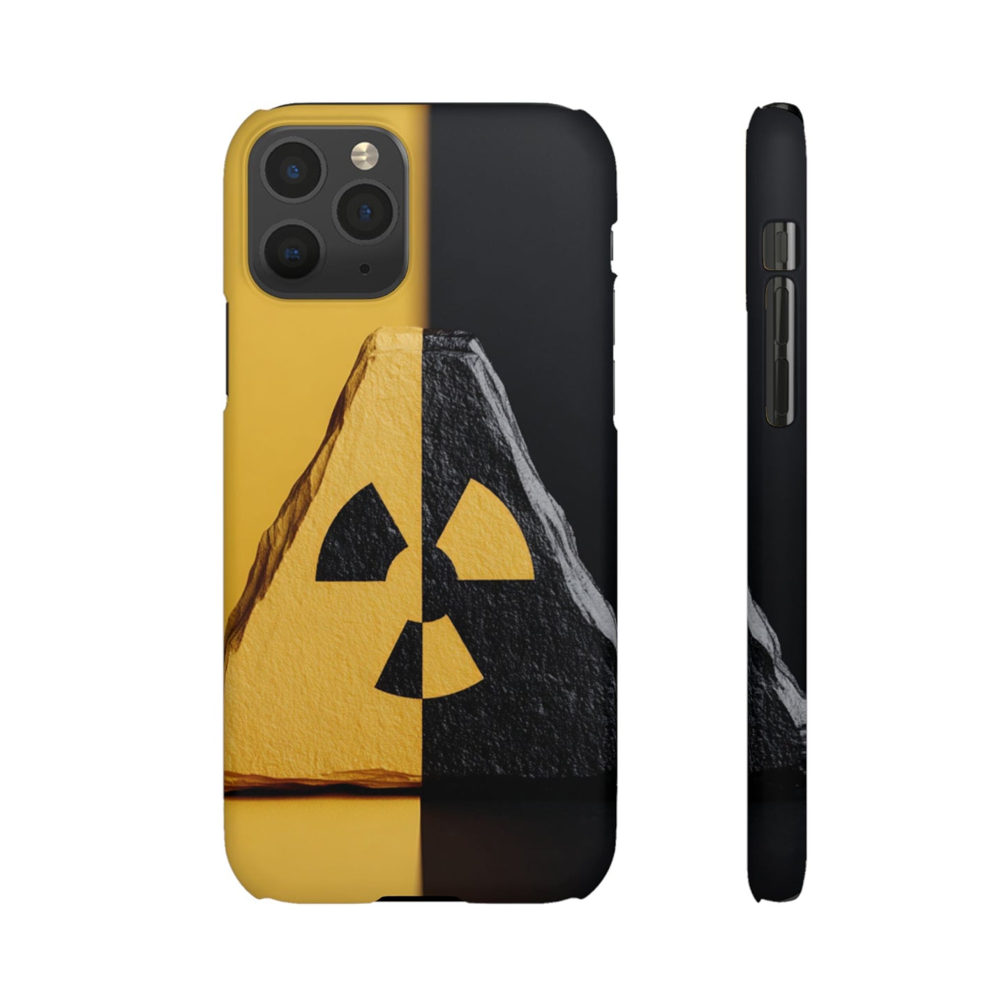 Bold Graphic Snap Case, Radiation Symbol Phone Cover, Trendy Phone Accessory, Unique Gift for Tech Lovers, Stylish Mobile Case