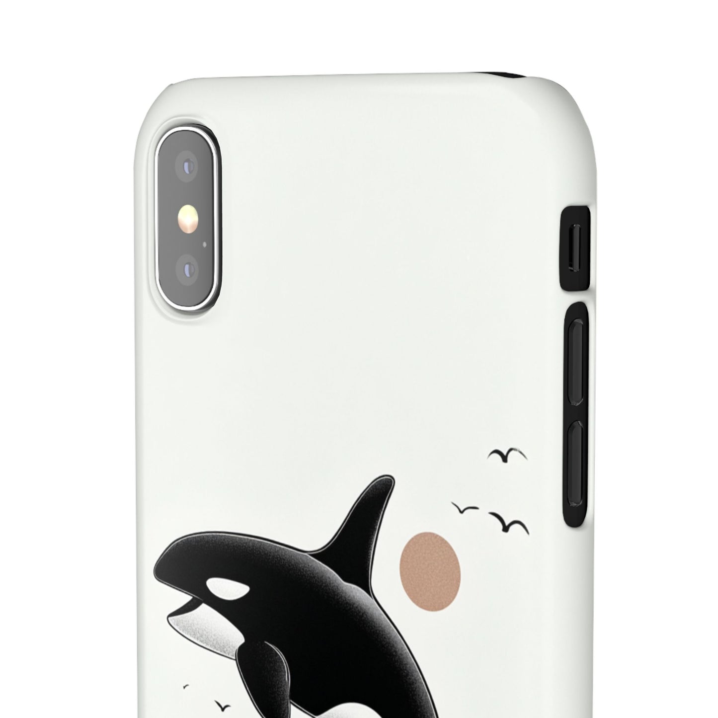 Whale Splash Phone Case | Ocean Lover Gift, Marine Art, Snap Cases, Cute Whale Design, Custom Phone Accessories