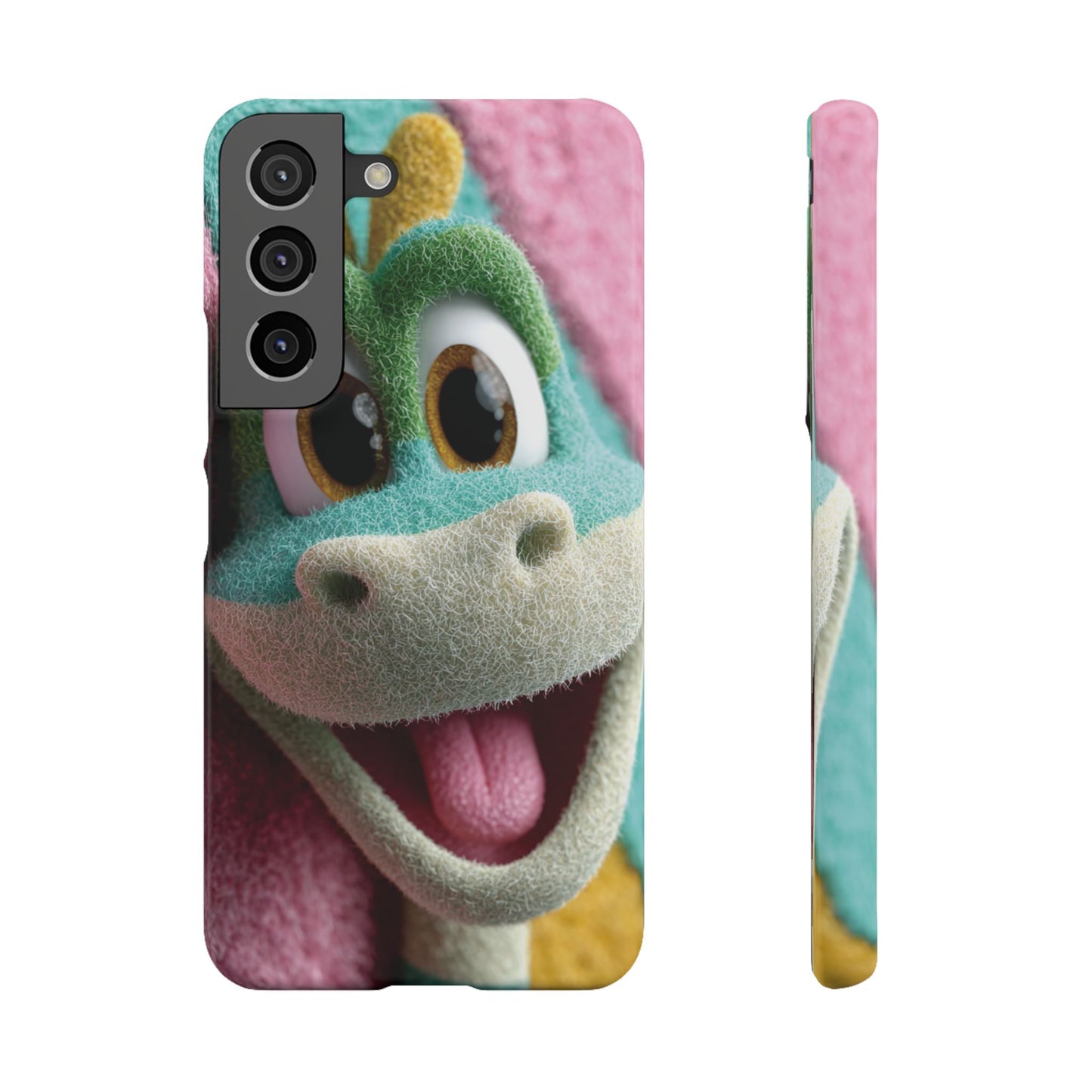 Fun Dino Snap Case for Kids | Cute Phone Cover | Colorful Mobile Accessory | Birthday Gift | Child's Tech Style