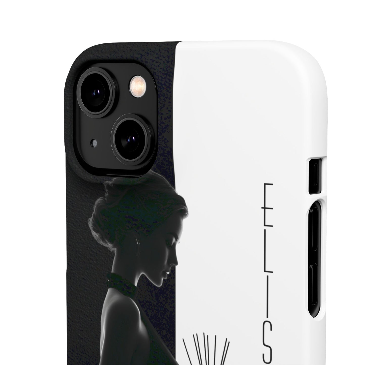 Custom Black and White Snap Case for Women Phone Cover for iPhone and Samsung