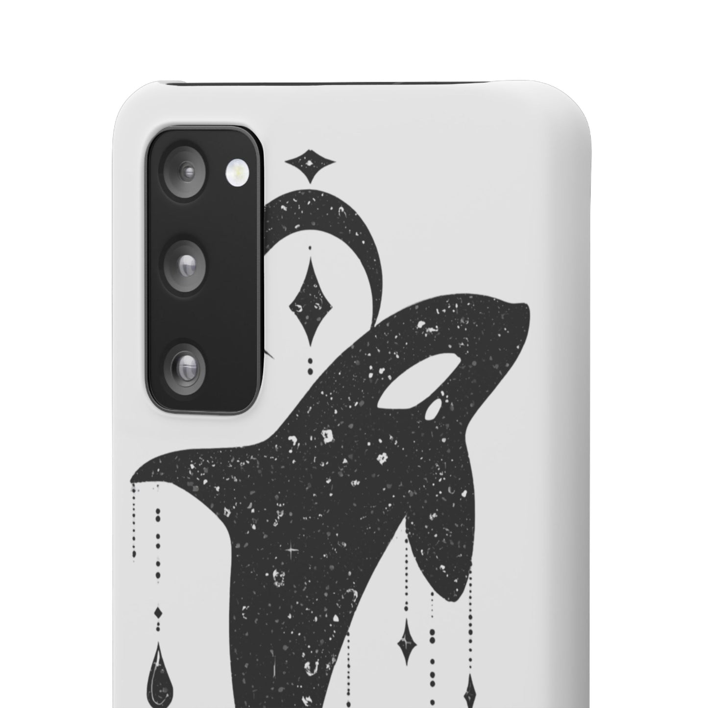 Celestial Orca Snap Case | Phone Cover, Whale Lover Gift, Cosmic Decor, Unique Art, Ocean Vibe