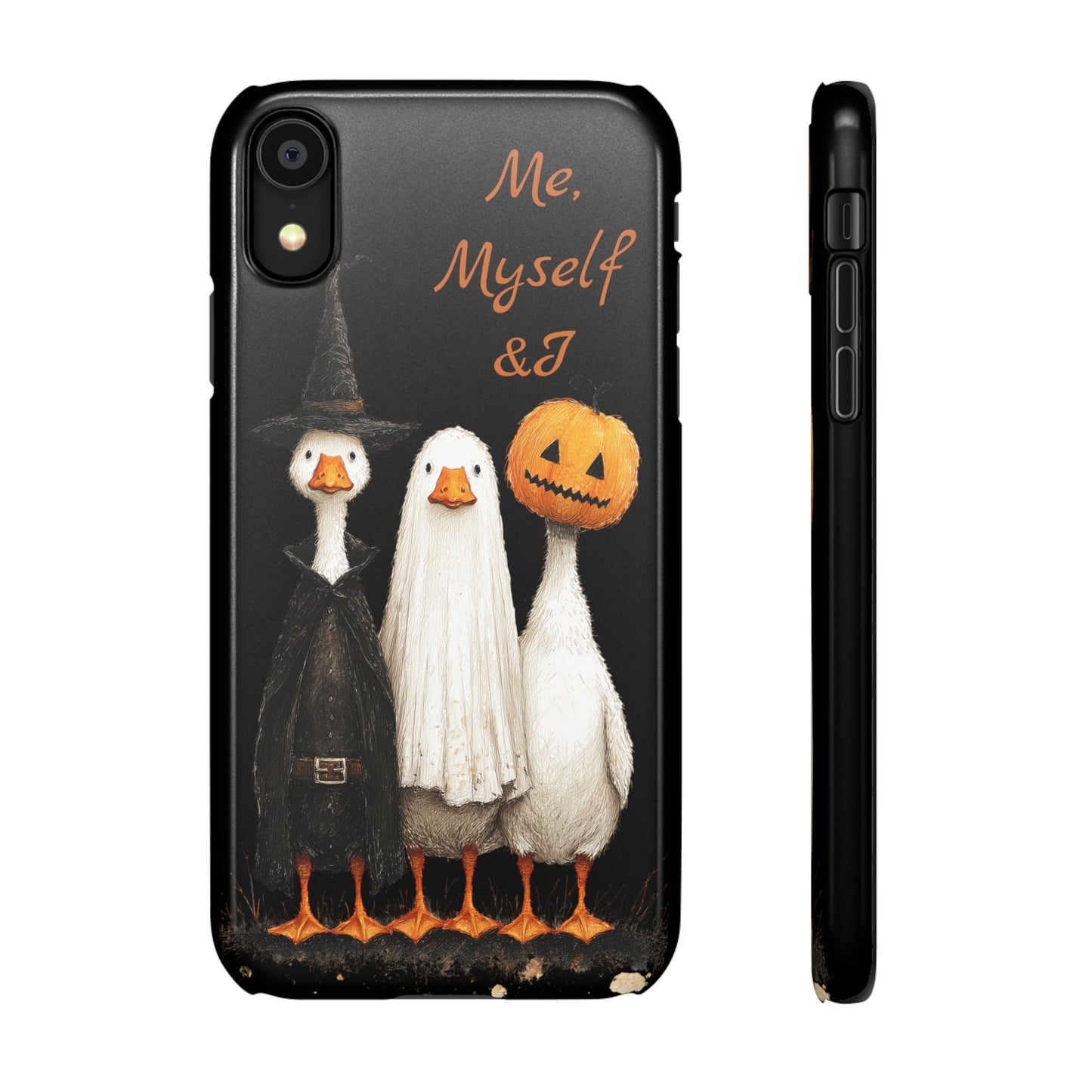 Halloween Goose Snap Case, Funny Goose Phone Case, Fall Accessories, Cute Halloween Gift, Me Myself & I Design