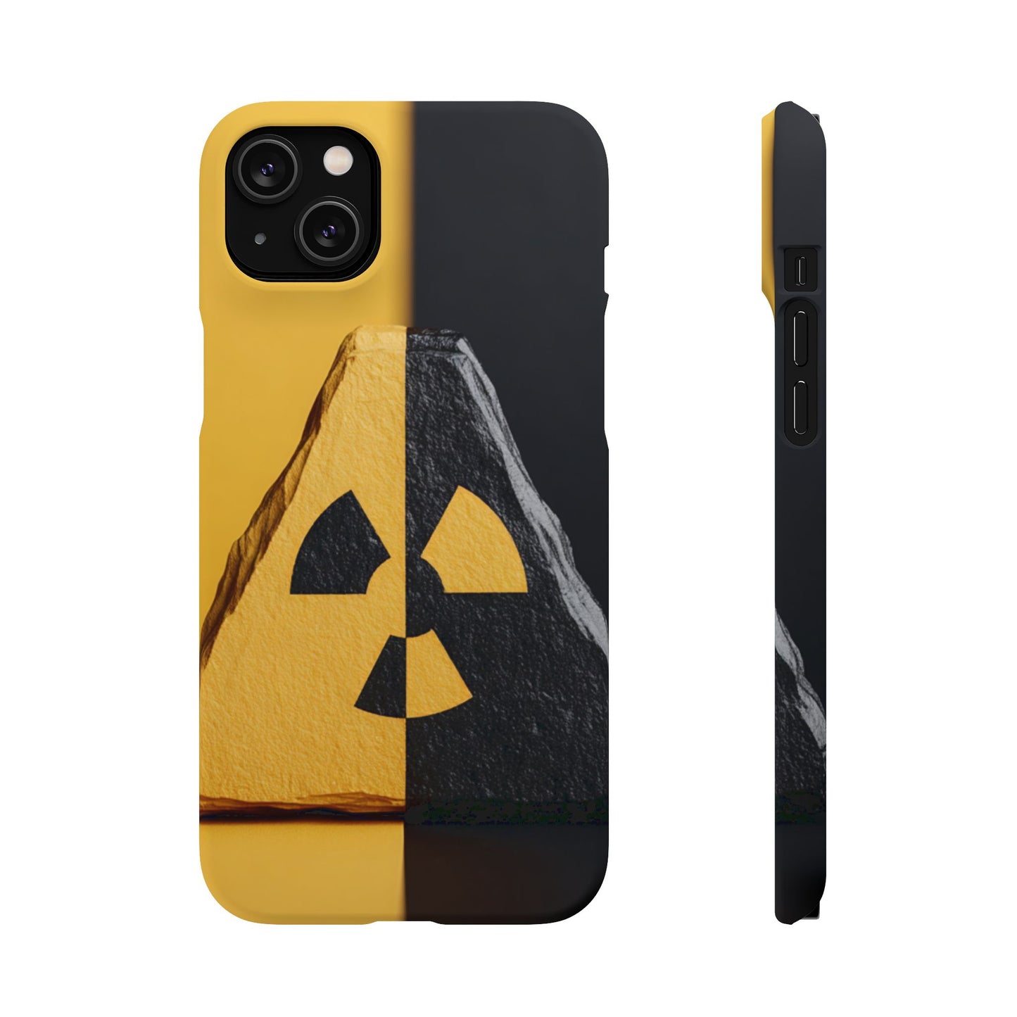 Bold Graphic Snap Case, Radiation Symbol Phone Cover, Trendy Phone Accessory, Unique Gift for Tech Lovers, Stylish Mobile Case