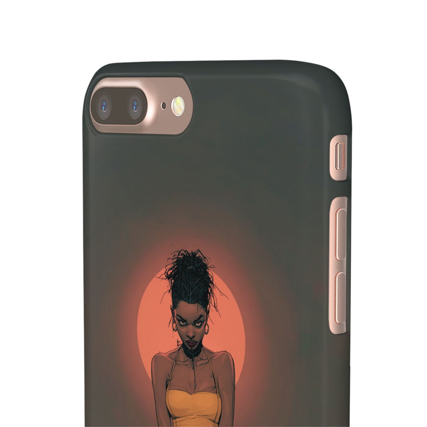 Creepy Vampire Girl Snap Case, Halloween Style iPhone Samsung Cover, Spooky Gothic Phone Accessories, Scary Horror Character Device