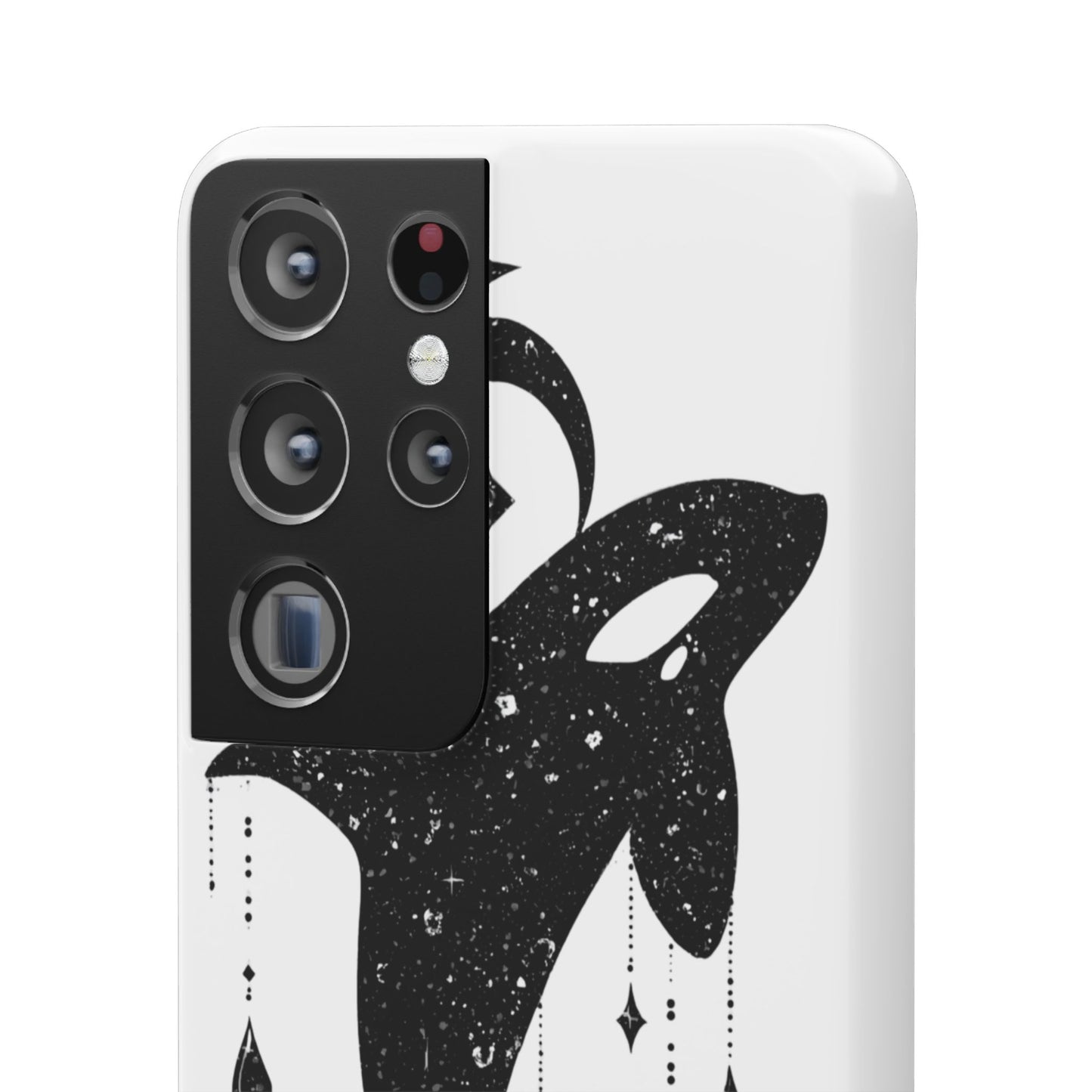 Celestial Orca Snap Case | Phone Cover, Whale Lover Gift, Cosmic Decor, Unique Art, Ocean Vibe