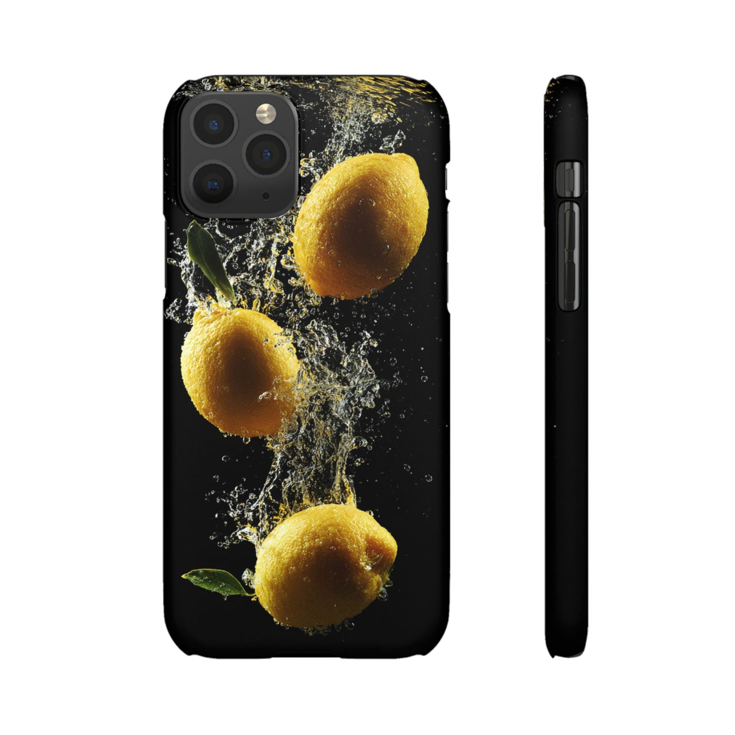 Lemon Splash Phone Case - Vibrant Snap Case, Fruit Lover Gift, Summer Vibes, Kitchen Decor, Unique Phone Accessories