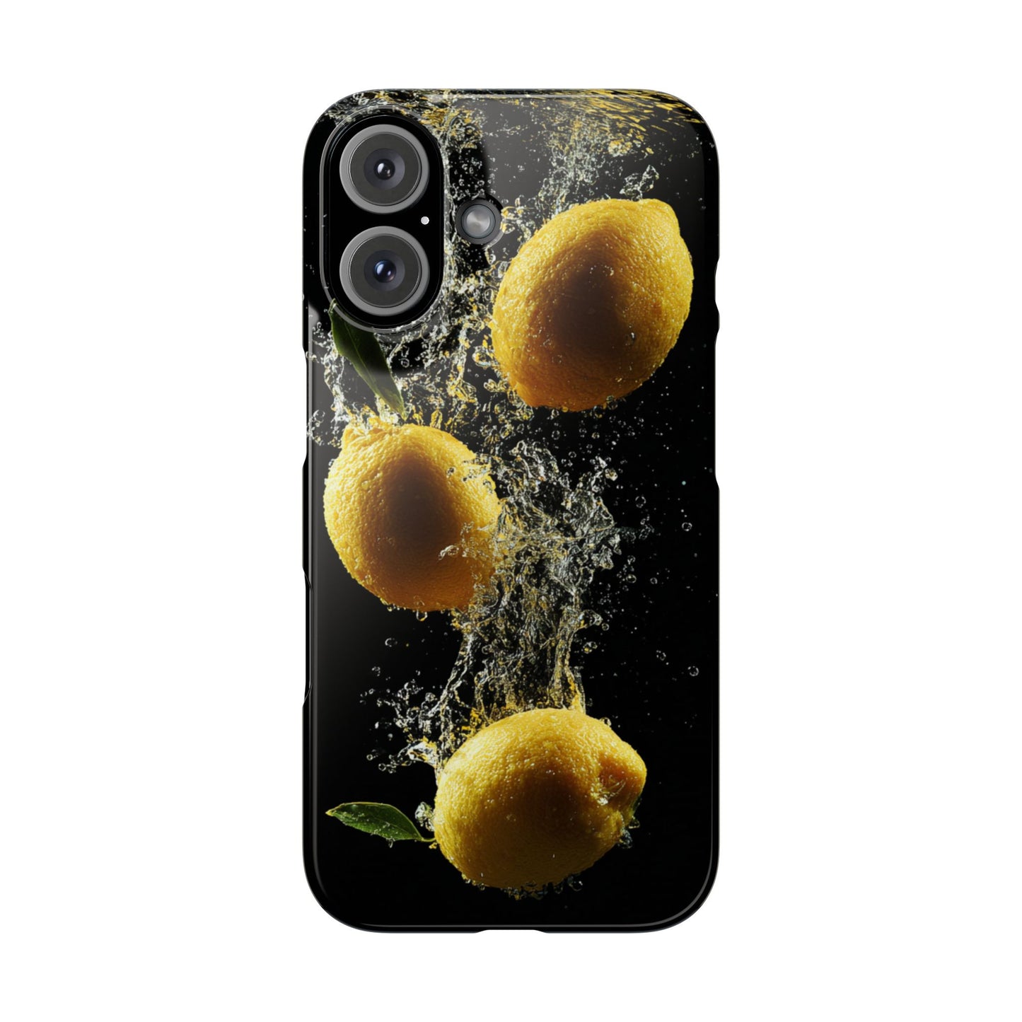 Lemon Splash Phone Case - Vibrant Snap Case, Fruit Lover Gift, Summer Vibes, Kitchen Decor, Unique Phone Accessories