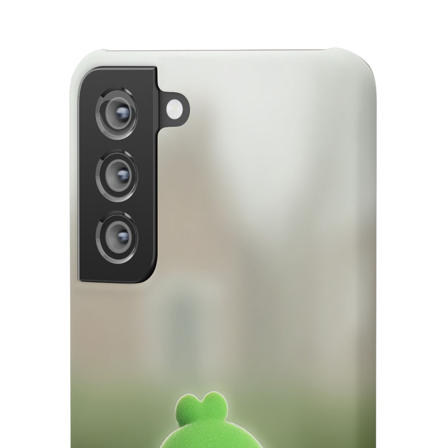 Cute Green Creature Phone Case, Snap Cases, Green Monster Phone Cover, Fun Phone Accessory, Playful Gift for Kids